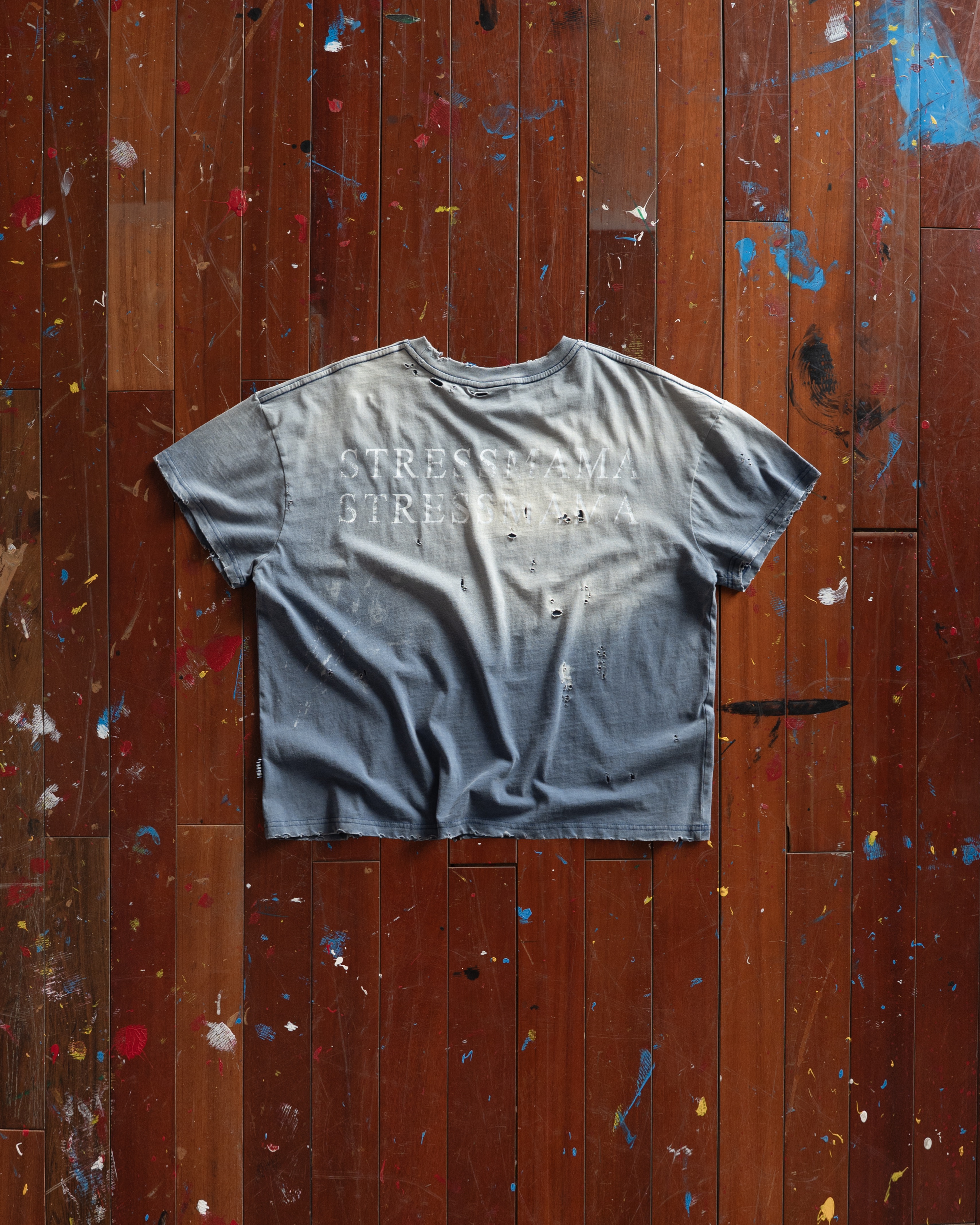 SSMA RUST DISTRESS T-SHIRT - BLUE