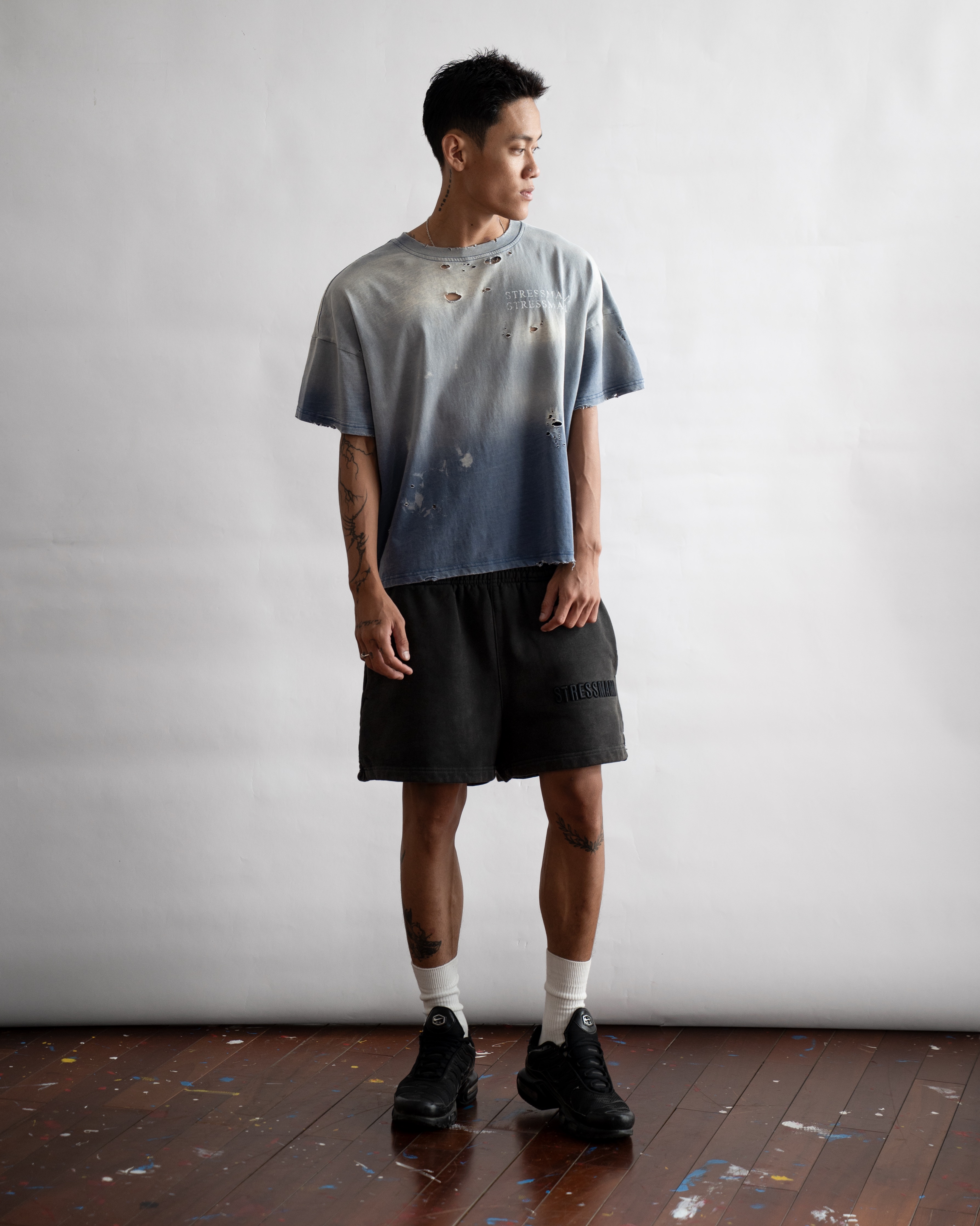 SSMA RUST DISTRESS T-SHIRT - BLUE