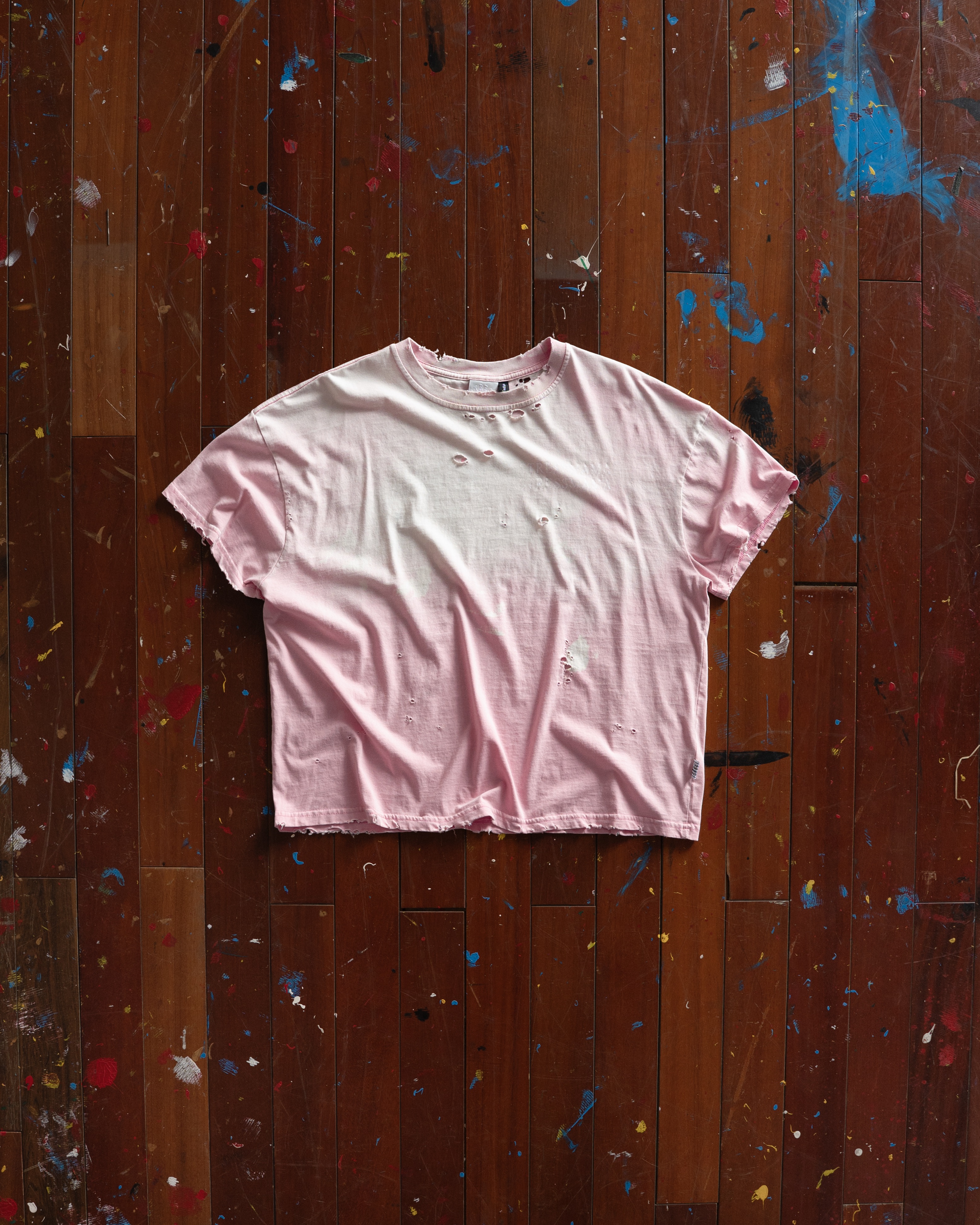 SSMA RUST DISTRESS T-SHIRT - PINK