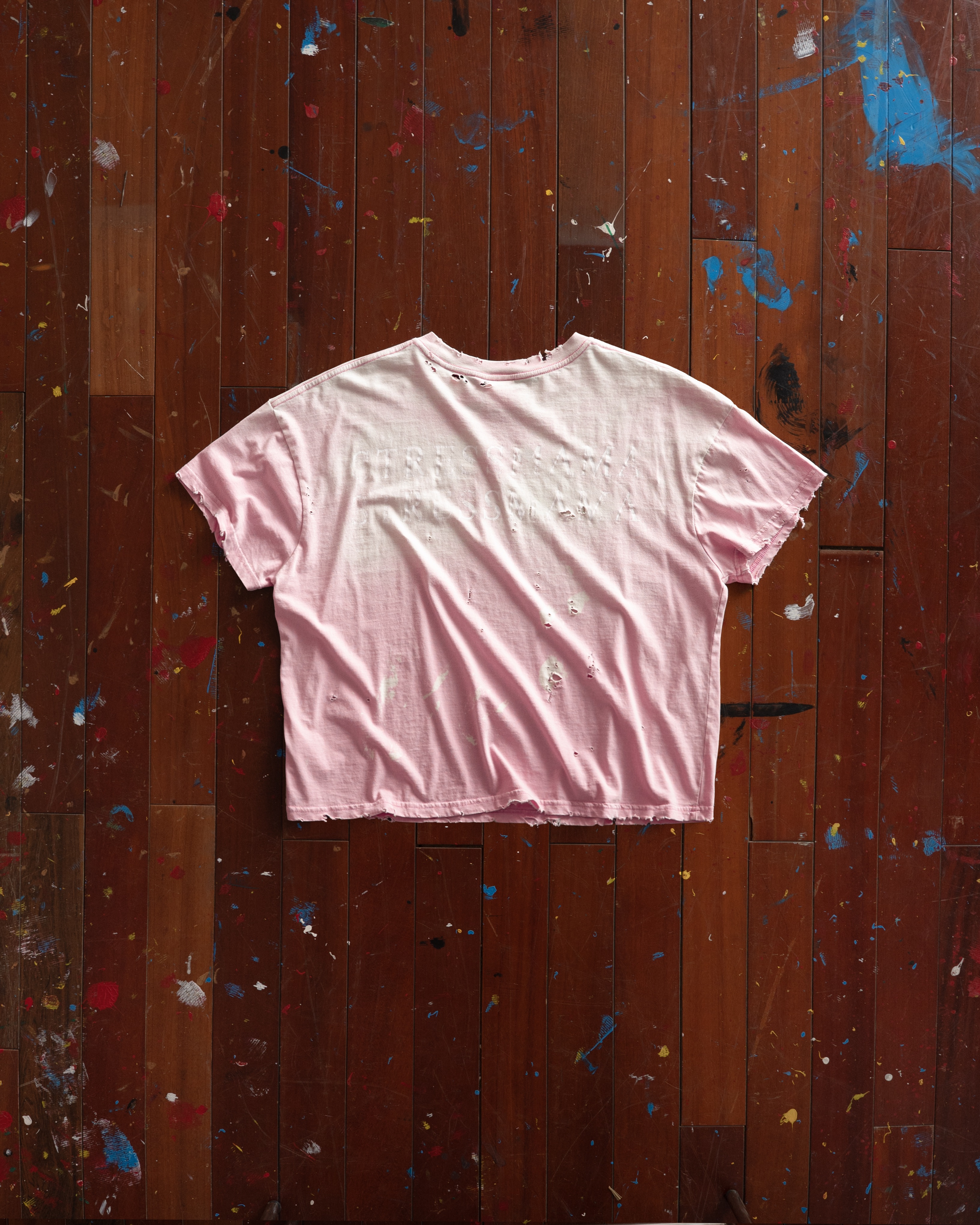 SSMA RUST DISTRESS T-SHIRT - PINK