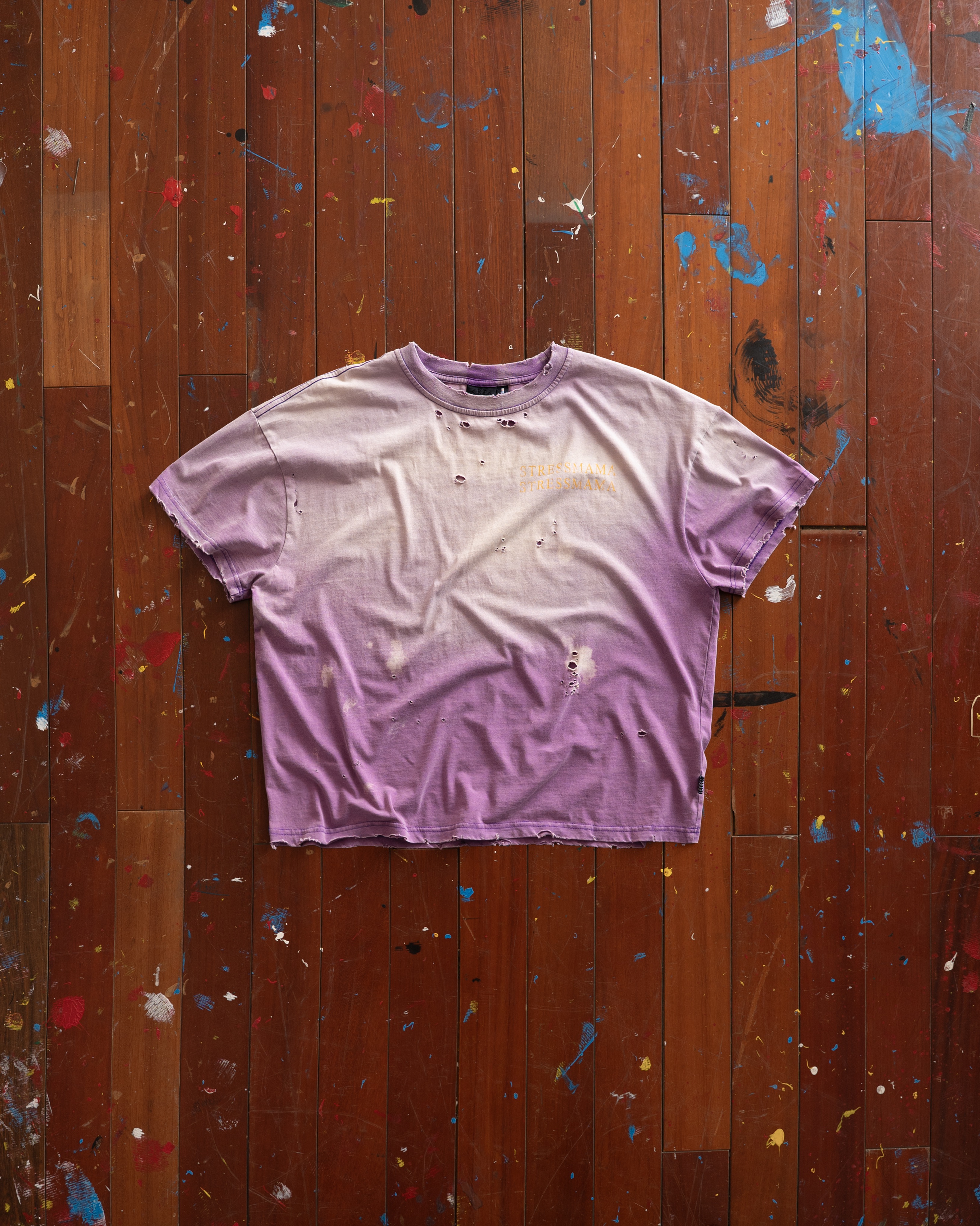 SSMA RUST DISTRESS T-SHIRT - PURPLE