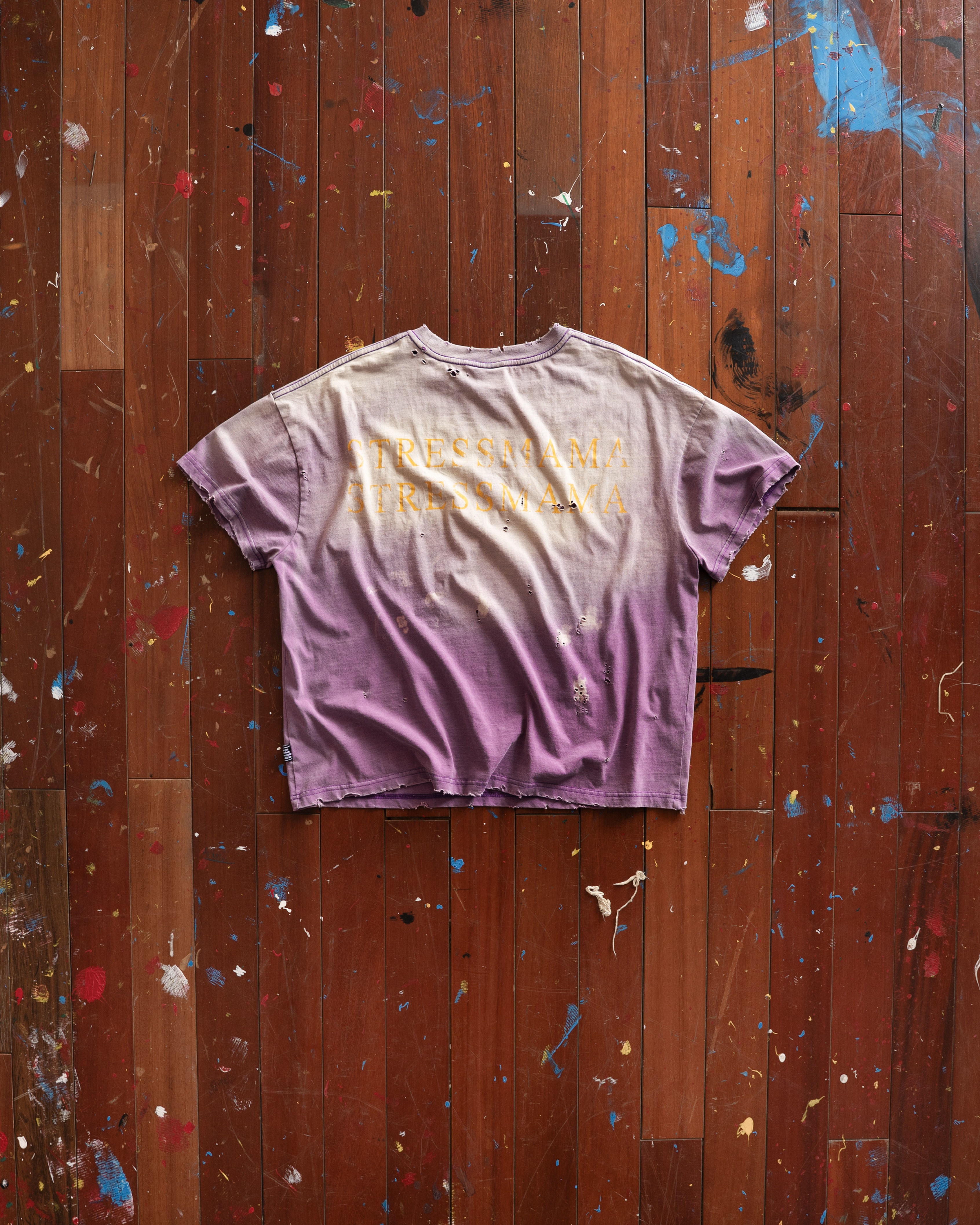 SSMA RUST DISTRESS T-SHIRT - PURPLE