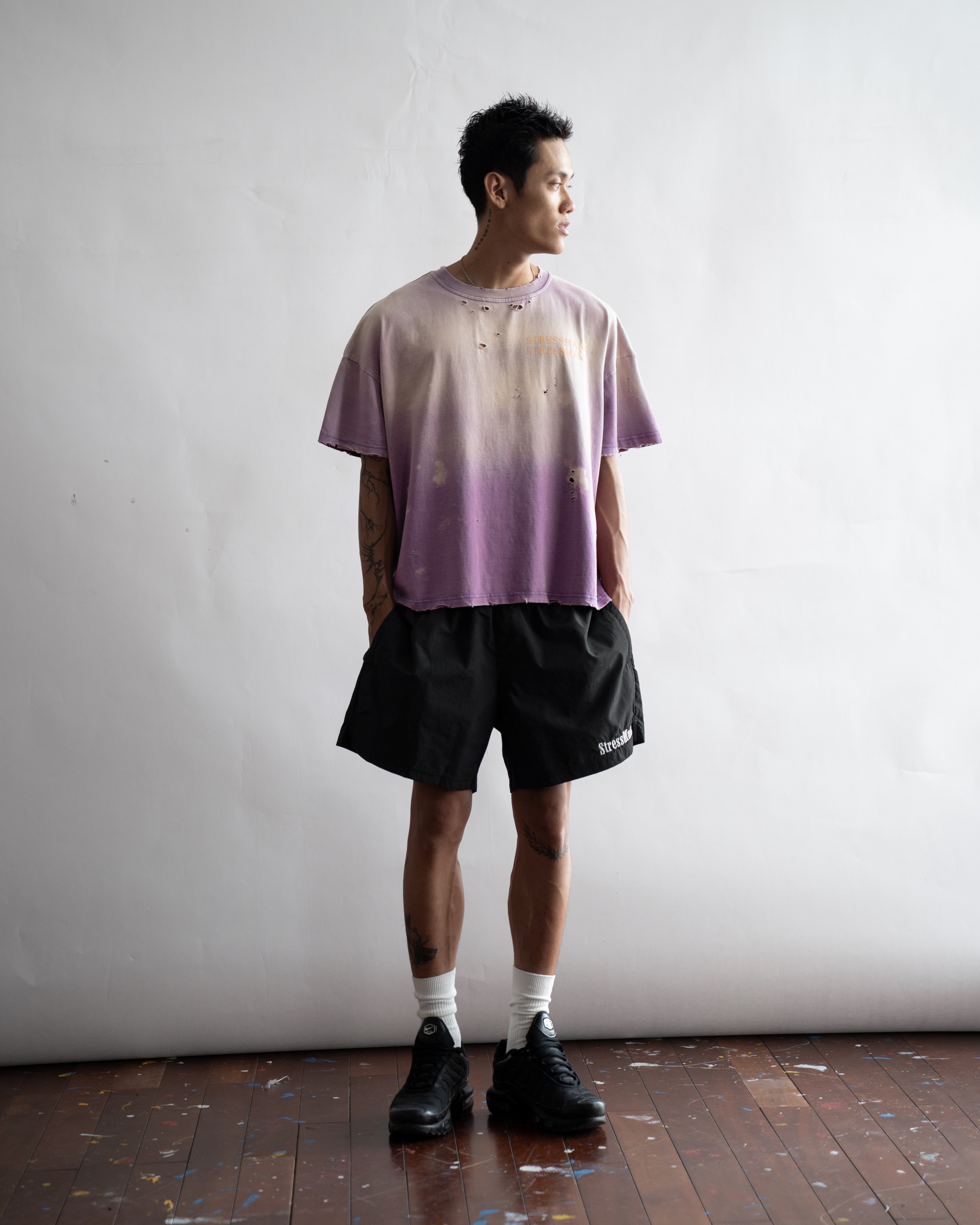 SSMA RUST DISTRESS T-SHIRT - PURPLE