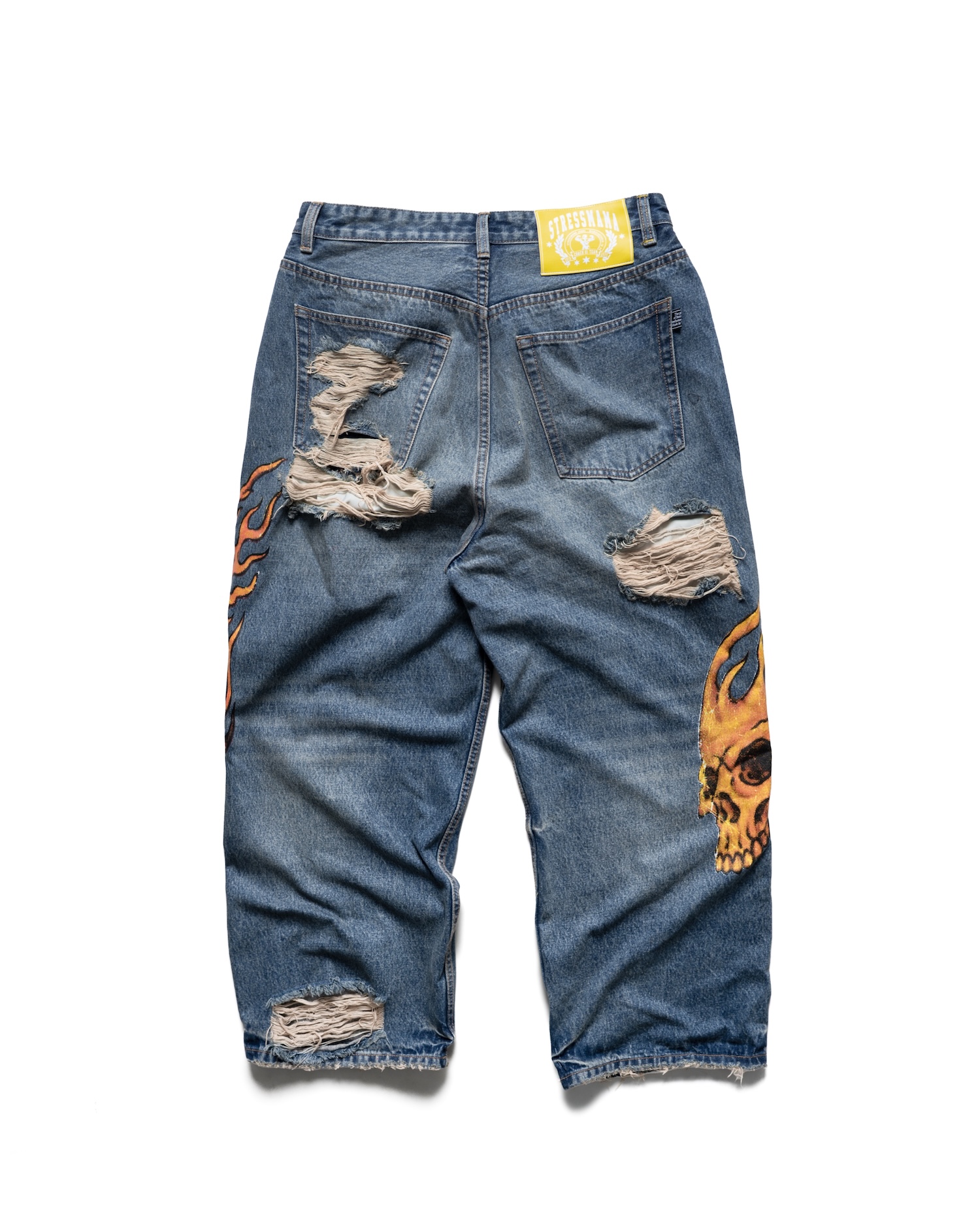 SSMA SKULL JEANS - BLUE