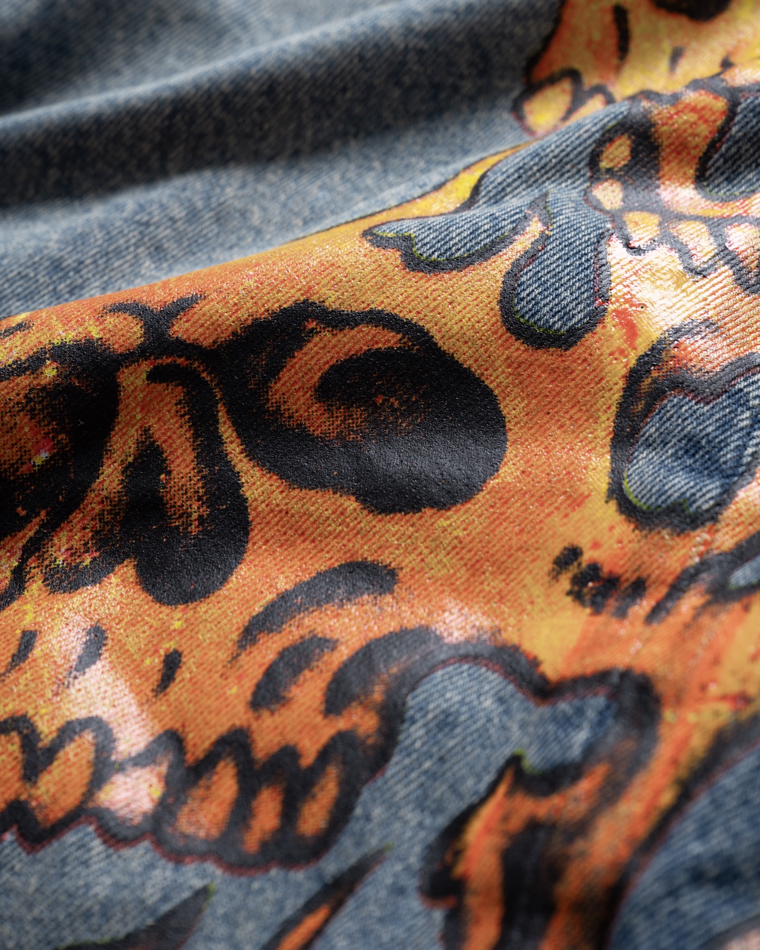 SSMA SKULL JEANS - BLUE