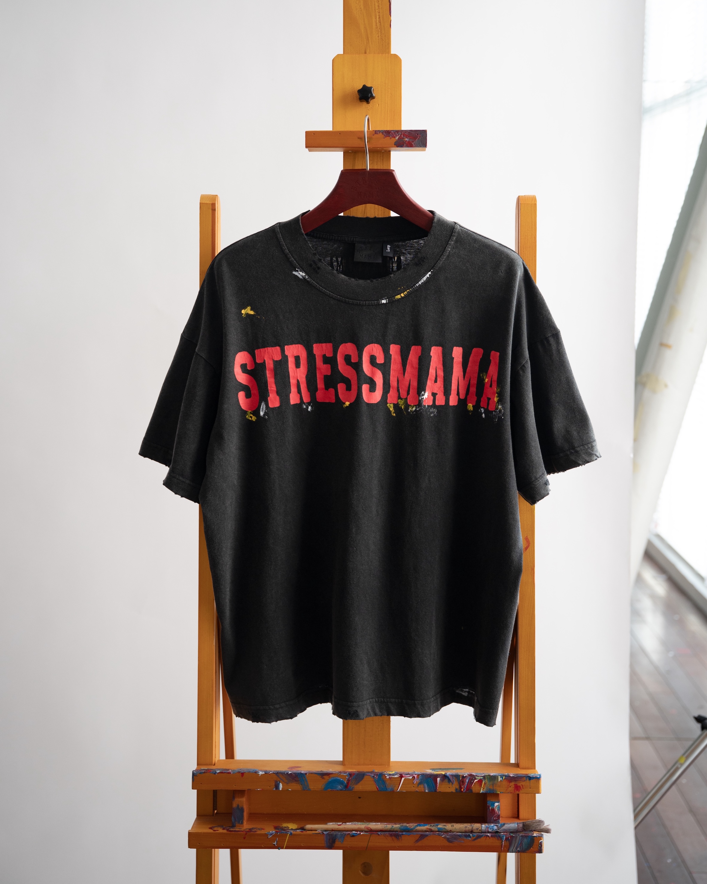 SSMA STAIN T-SHIRT - BLACK