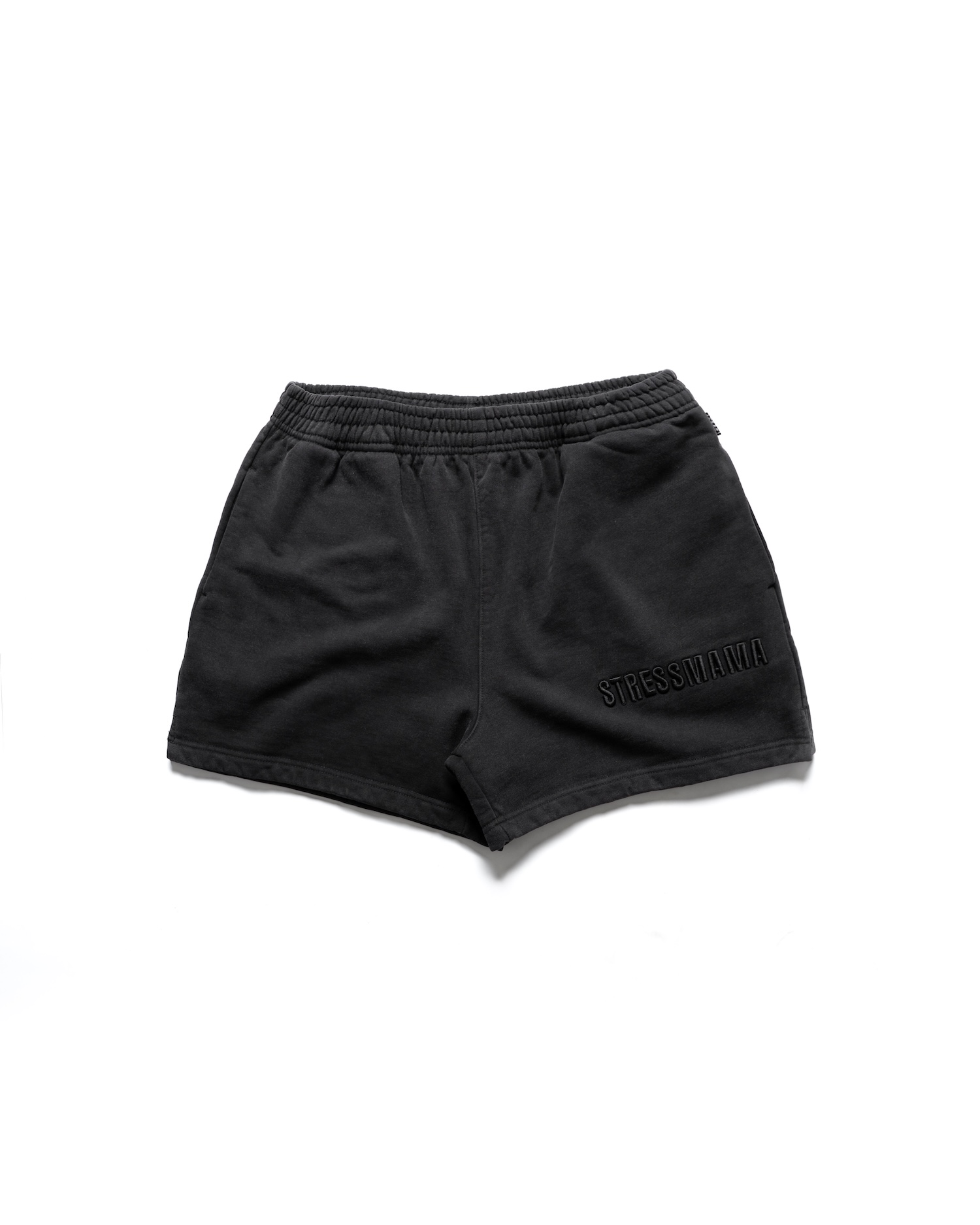 SSMA WASHED SWEAT SHORTS - BLACK