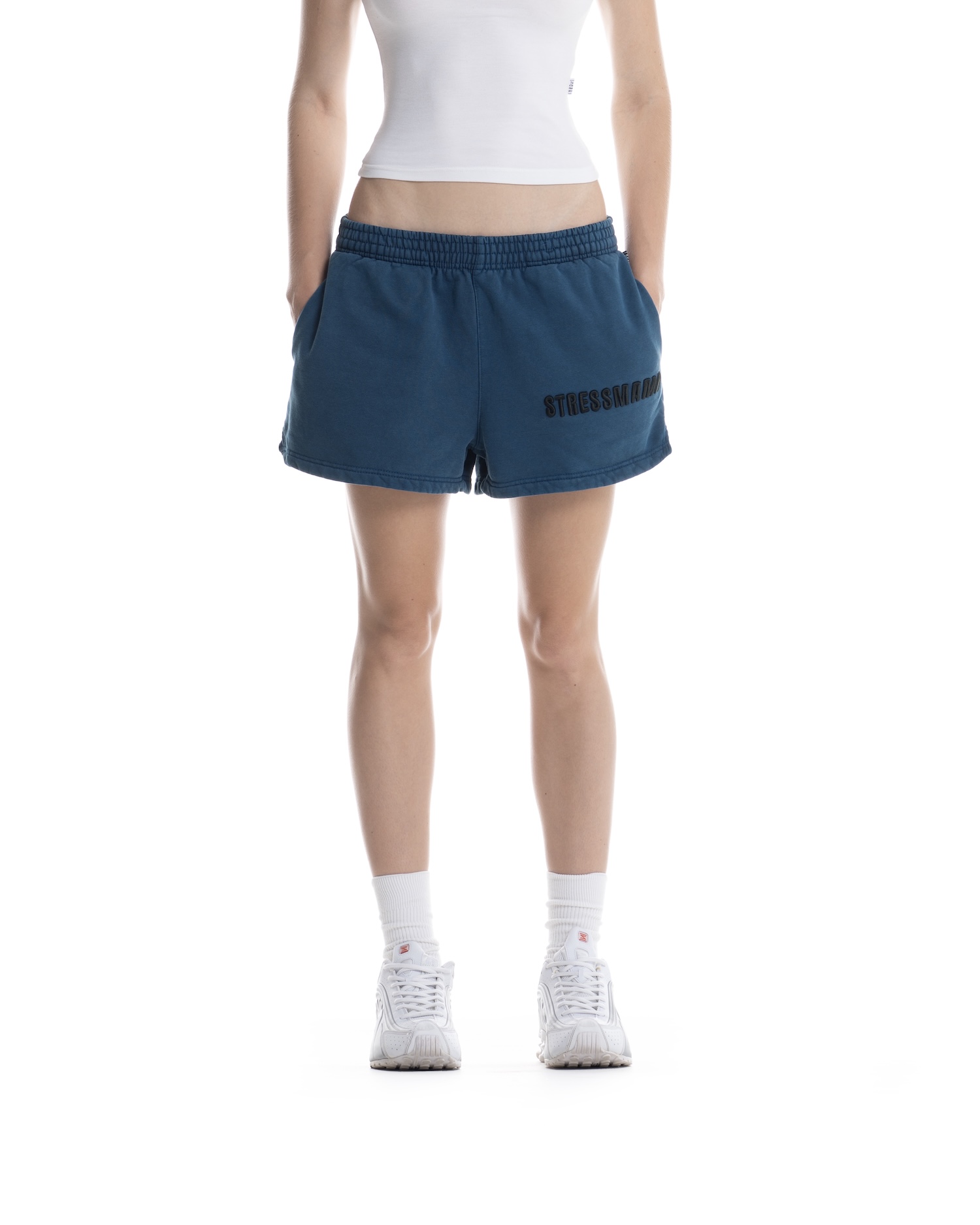 SSMA WASHED SWEAT SHORTS - DARK BLUE