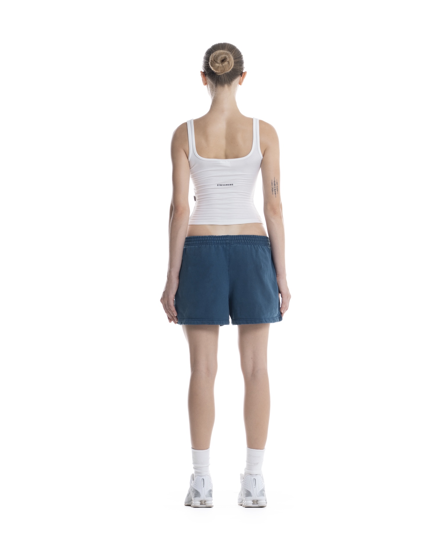 SSMA WASHED SWEAT SHORTS - DARK BLUE
