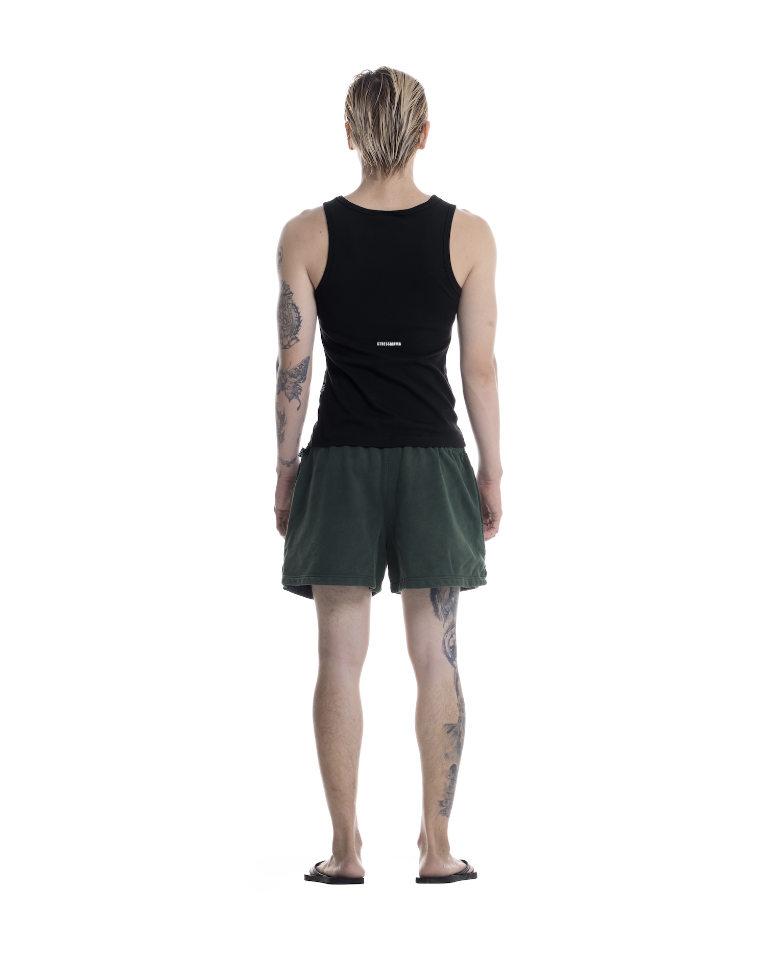 SSMA WASHED SWEAT SHORTS - GREEN