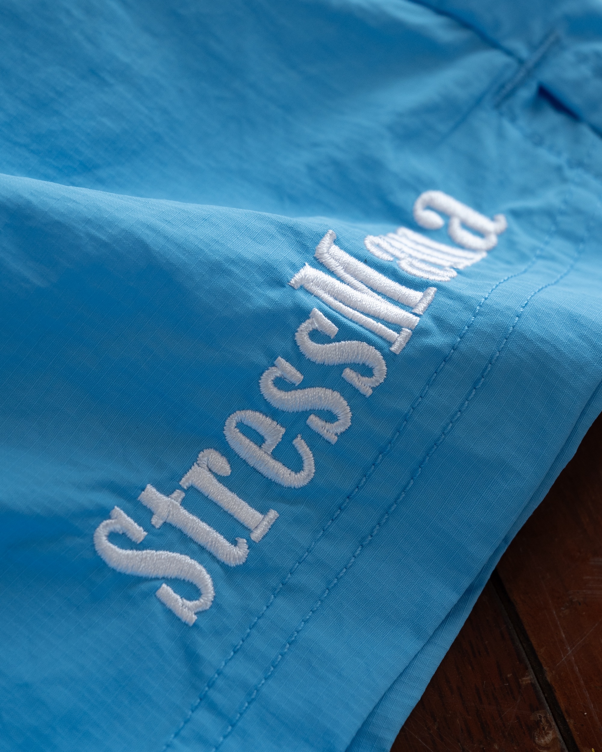 STRESSMAMA FLOATING TRACK SHORTS - BLUE