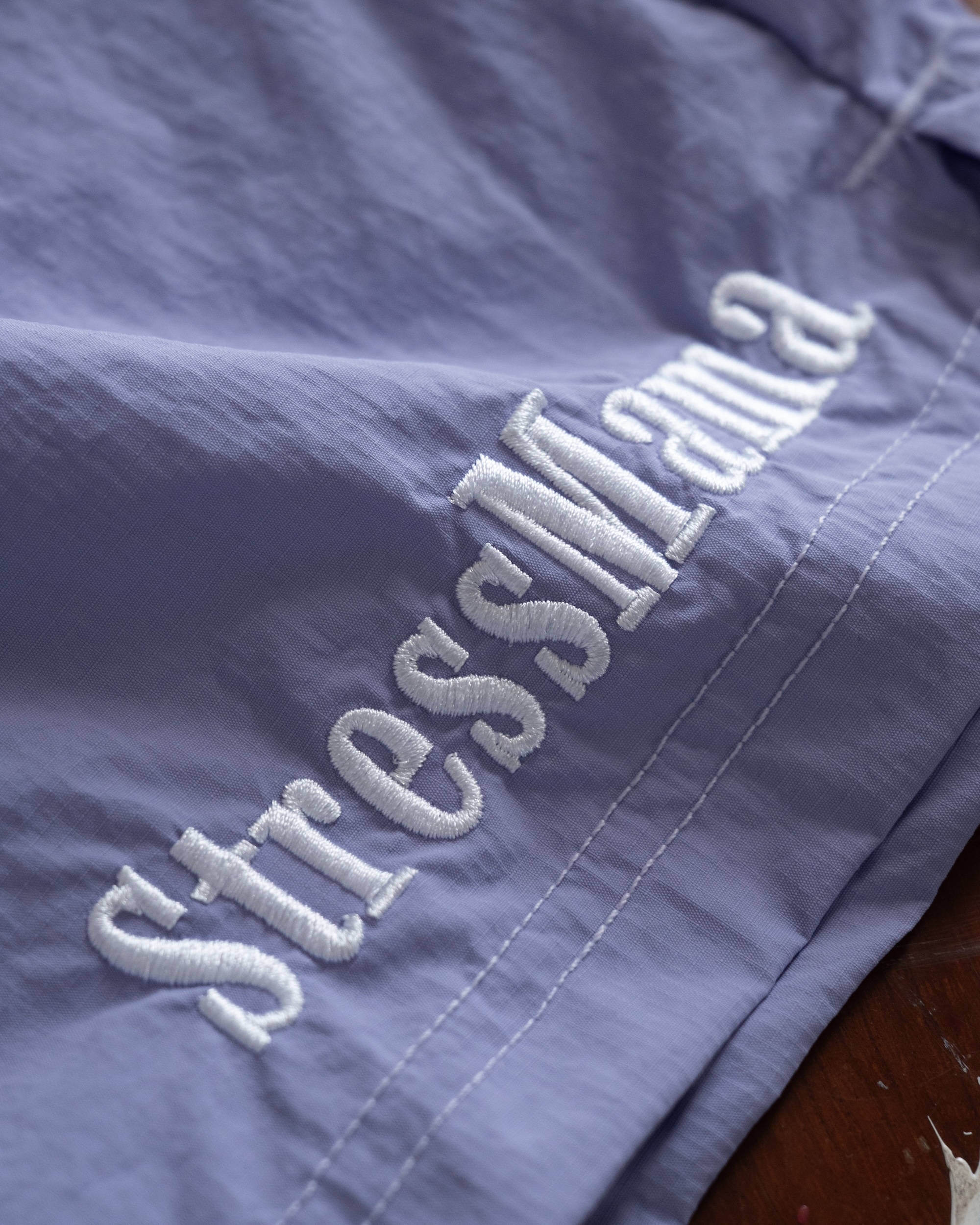 STRESSMAMA FLOATING TRACK SHORTS - PURPLE