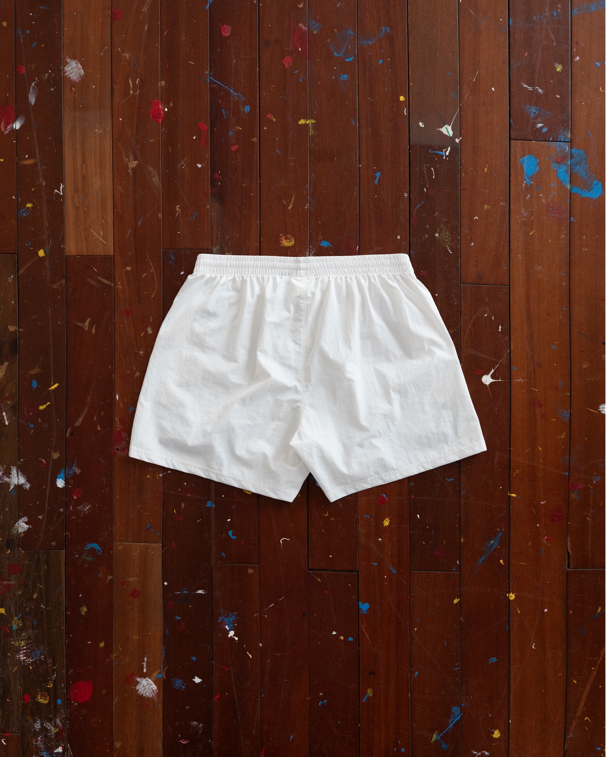 STRESSMAMA FLOATING TRACK SHORTS - WHITE
