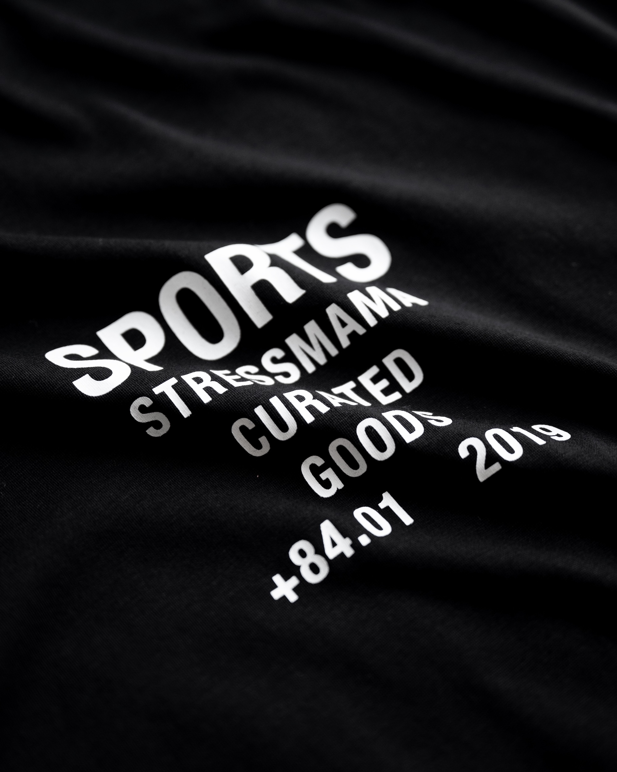 STRESSMAMA SPORTS V2 CURATED SHEER T-SHIRT - BLACK