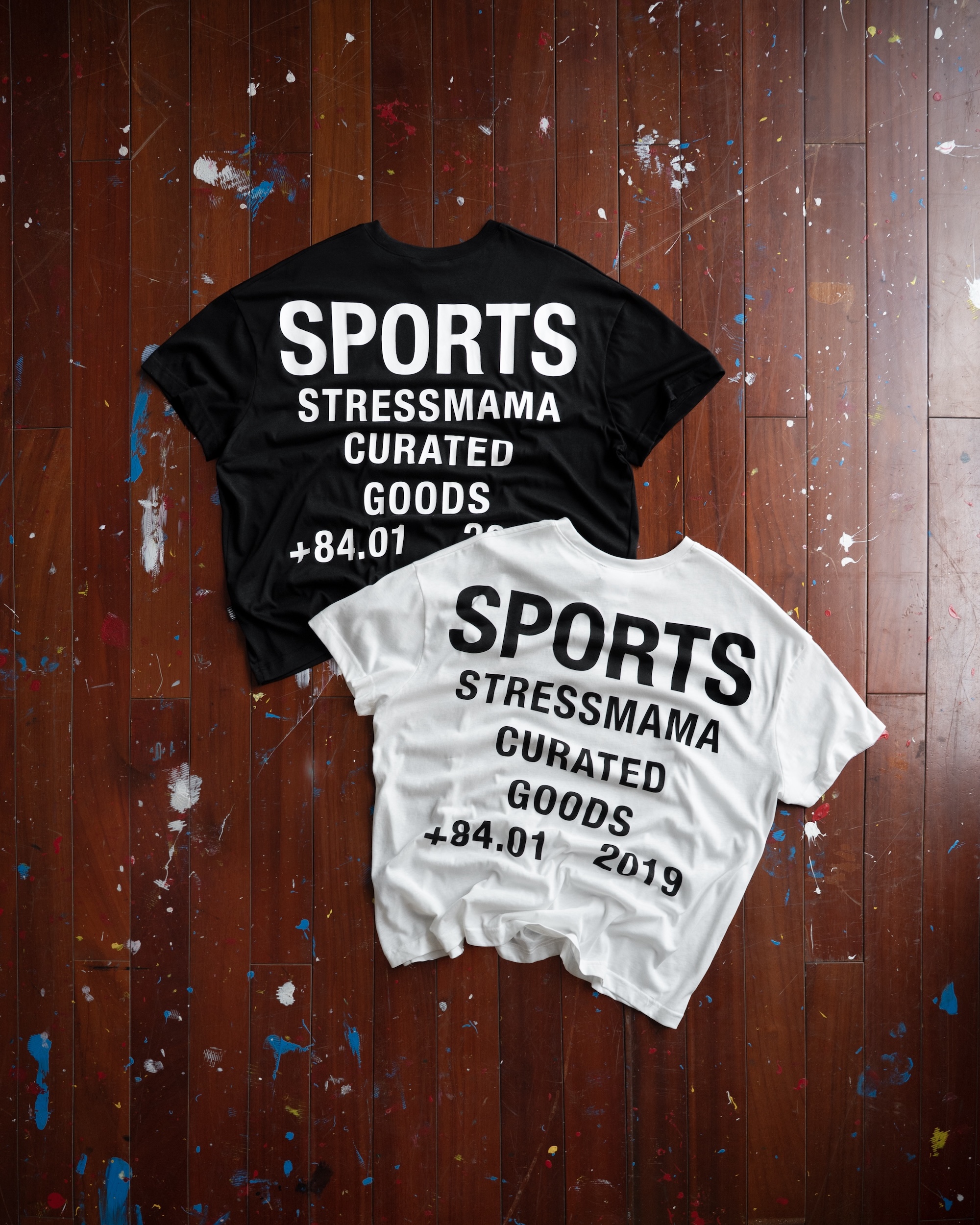 STRESSMAMA SPORTS V2 CURATED SHEER T-SHIRT - BLACK