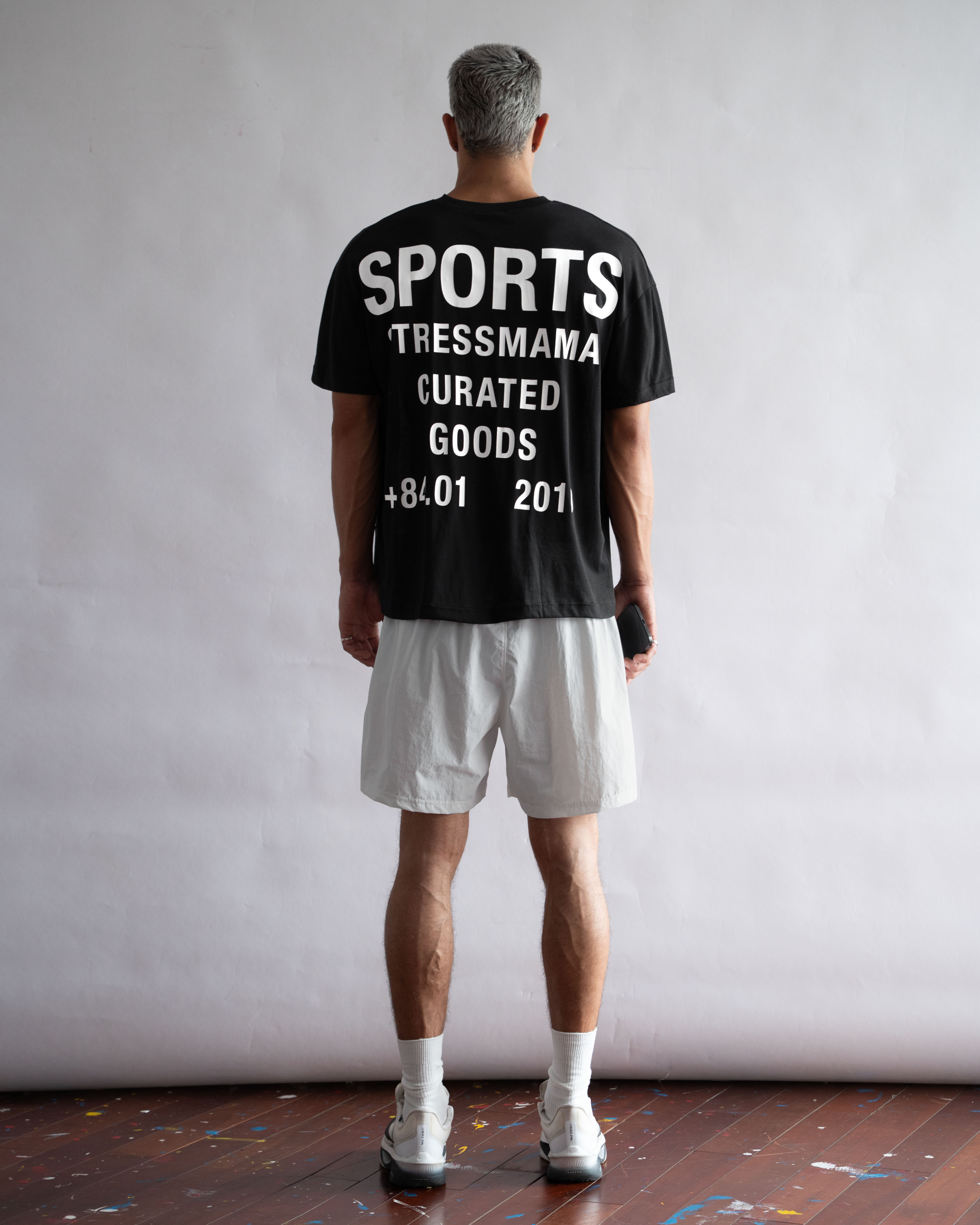 STRESSMAMA SPORTS V2 CURATED SHEER T-SHIRT - BLACK
