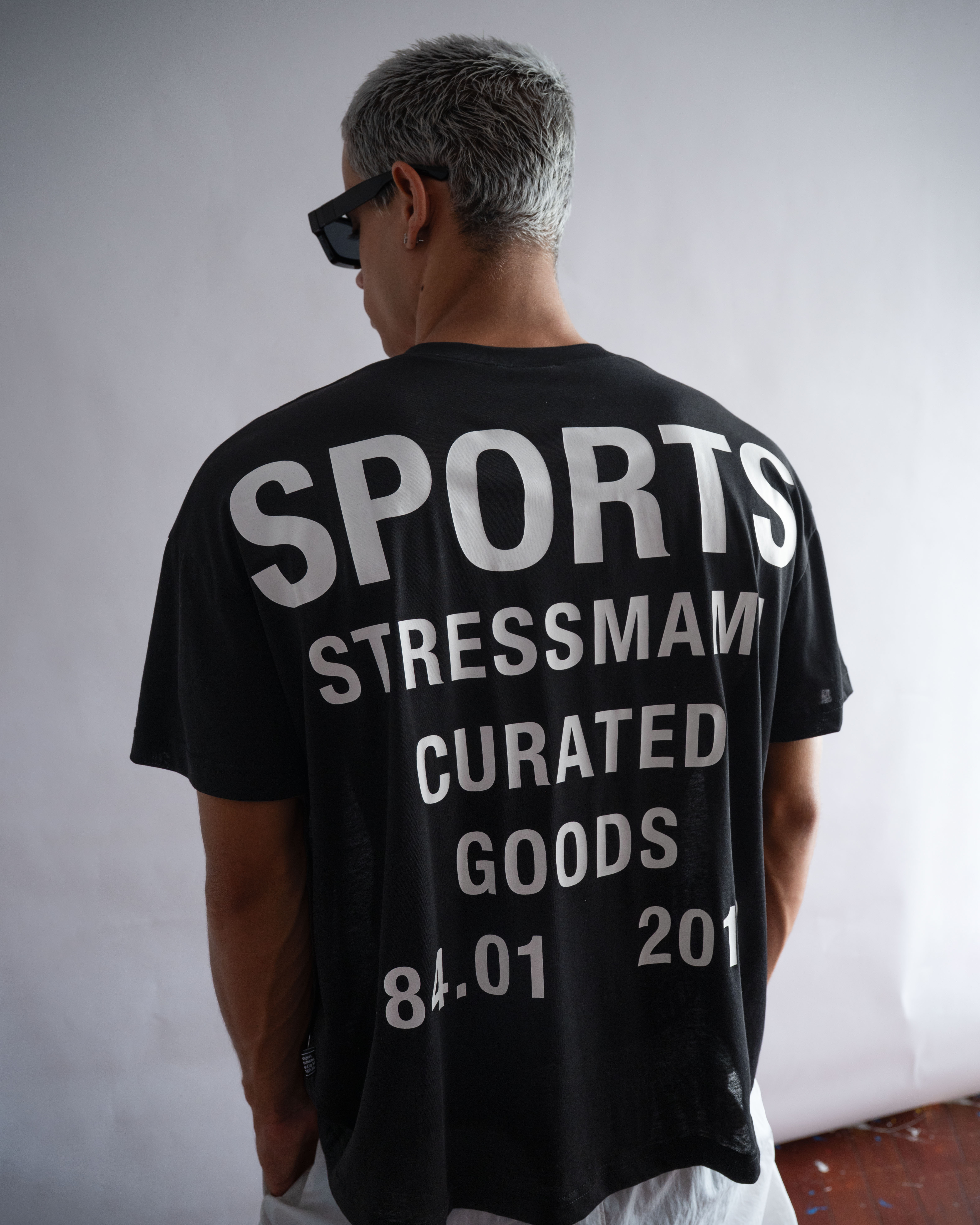 STRESSMAMA SPORTS V2 CURATED SHEER T-SHIRT - BLACK
