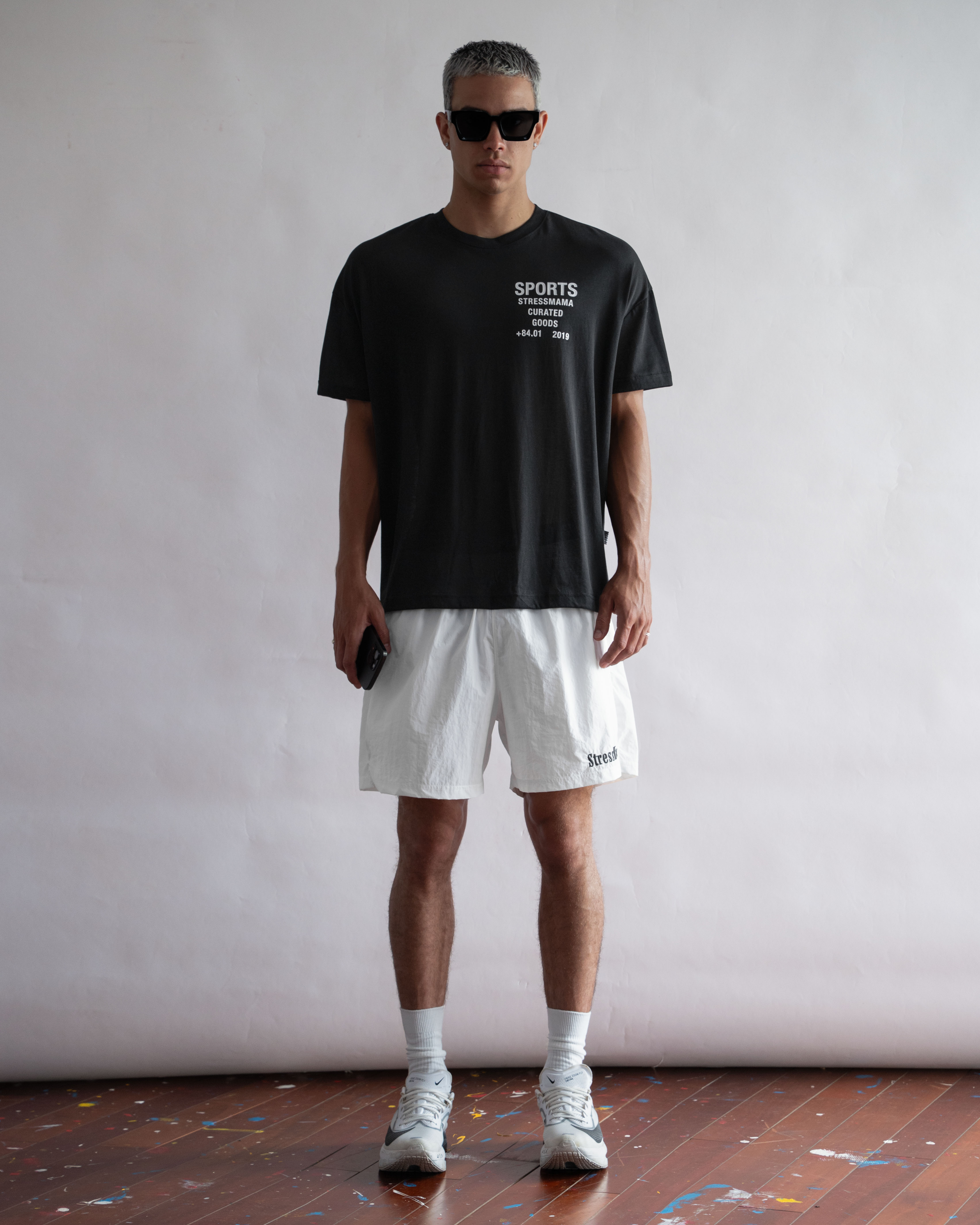 STRESSMAMA SPORTS V2 CURATED SHEER T-SHIRT - BLACK