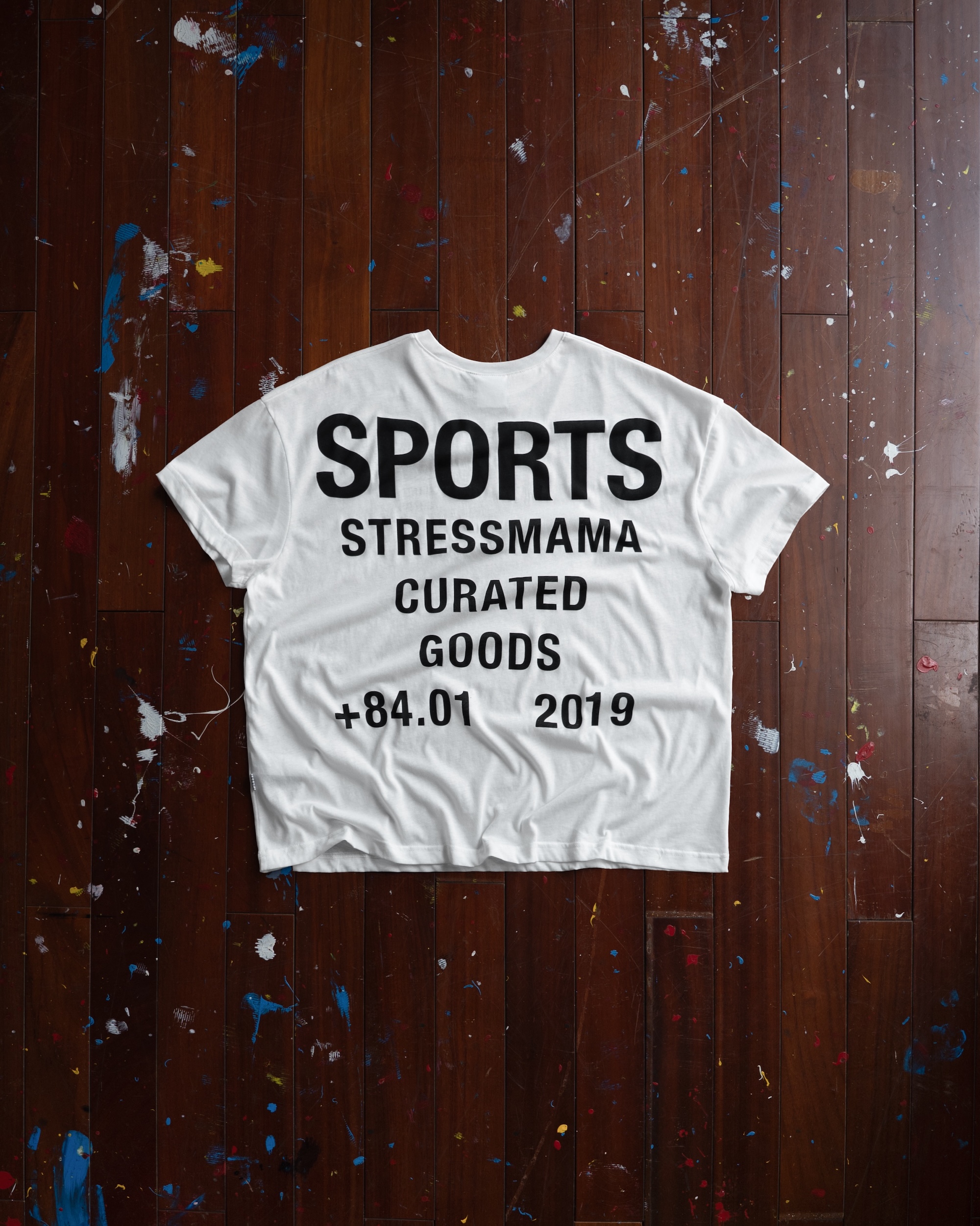 STRESSMAMA SPORTS V2 CURATED SHEER T-SHIRT - WHITE