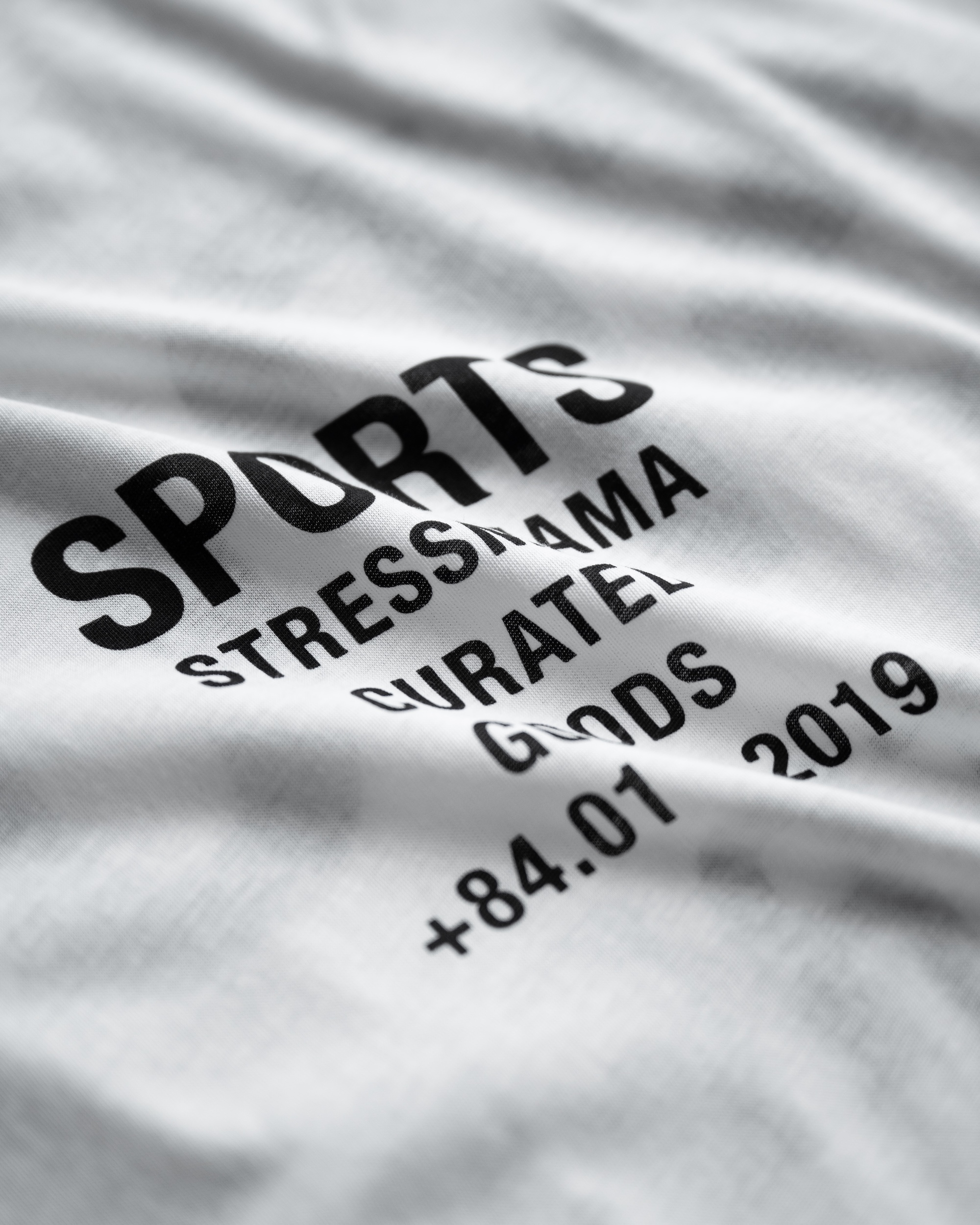 STRESSMAMA SPORTS V2 CURATED SHEER T-SHIRT - WHITE