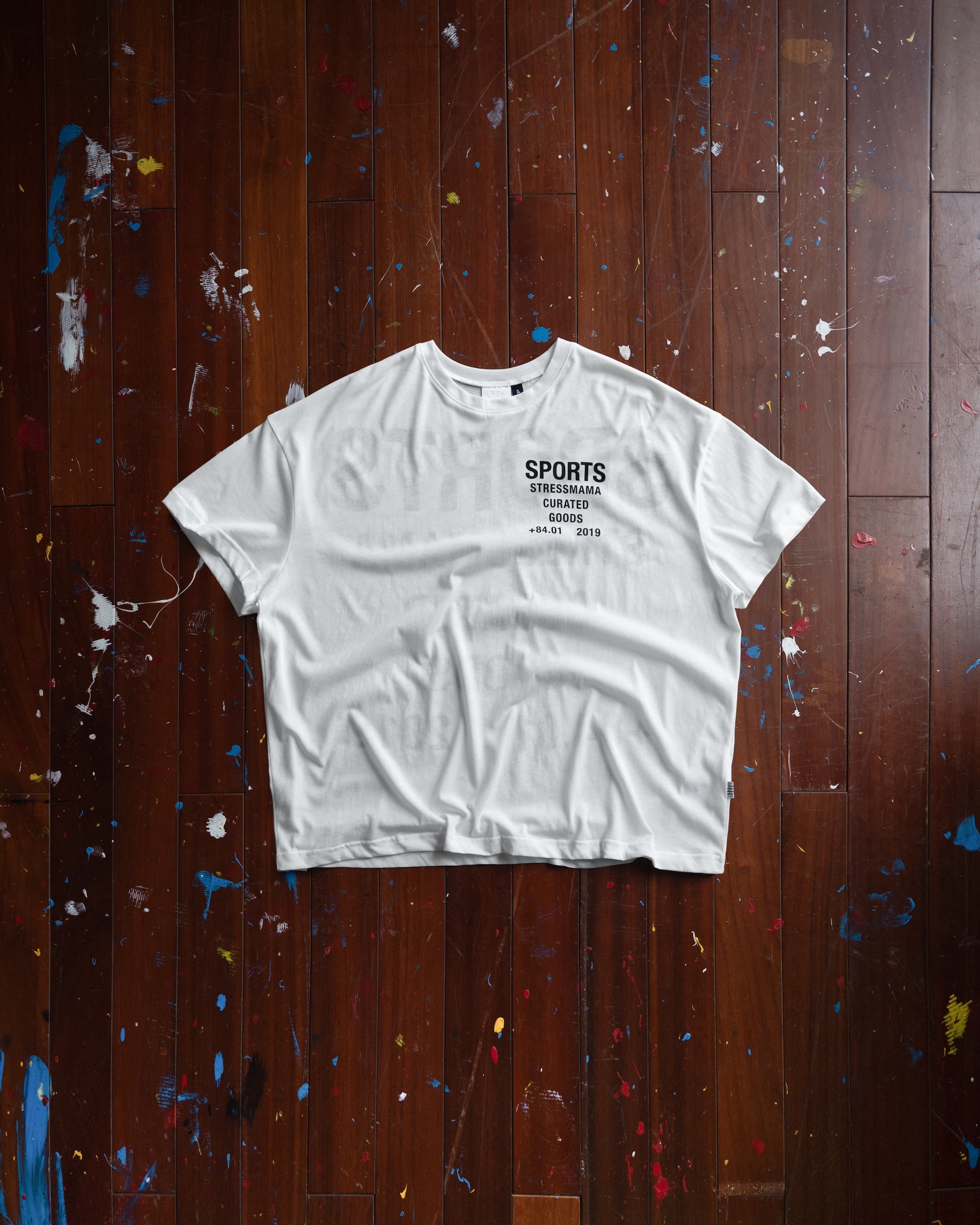 STRESSMAMA SPORTS V2 CURATED SHEER T-SHIRT - WHITE