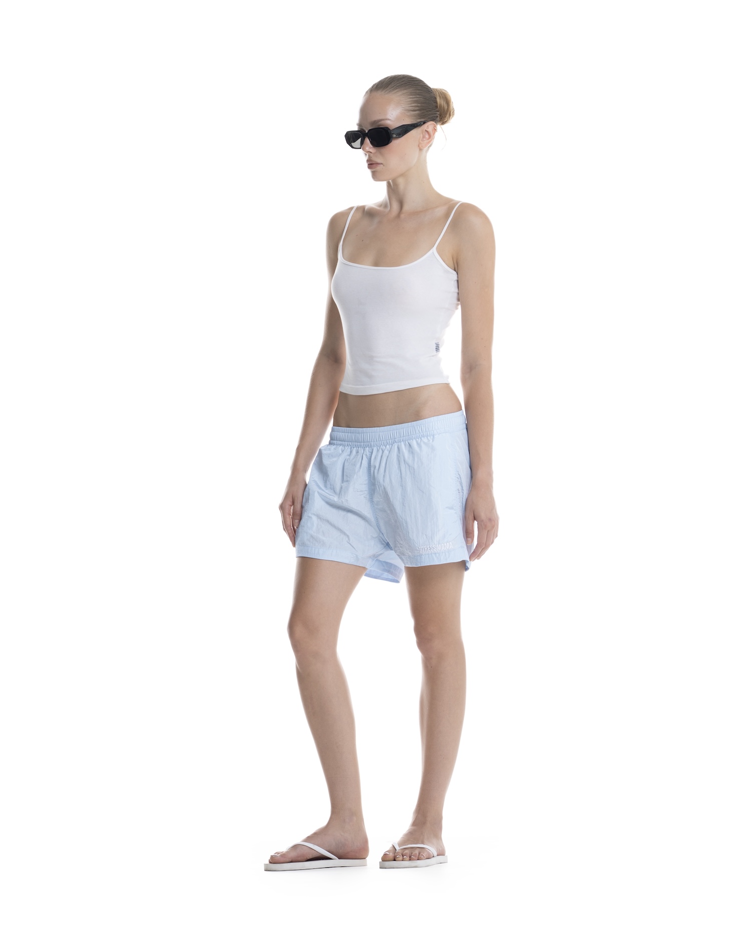 SUMMER26 LOGO SHORTS - BABY BLUE