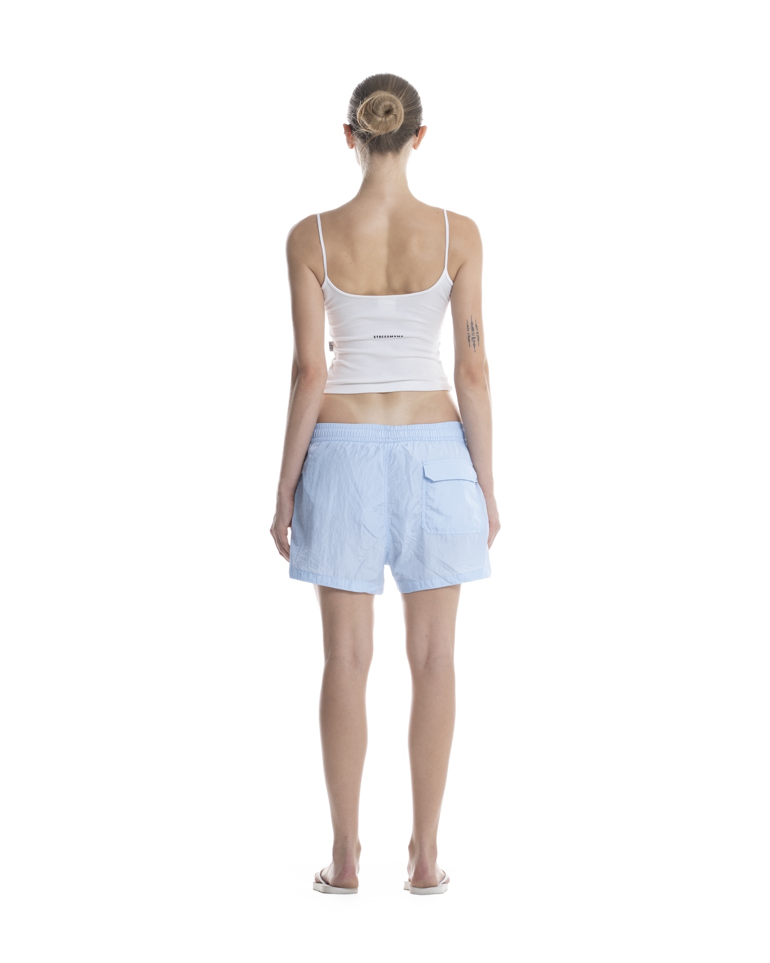 SUMMER26 LOGO SHORTS - BABY BLUE