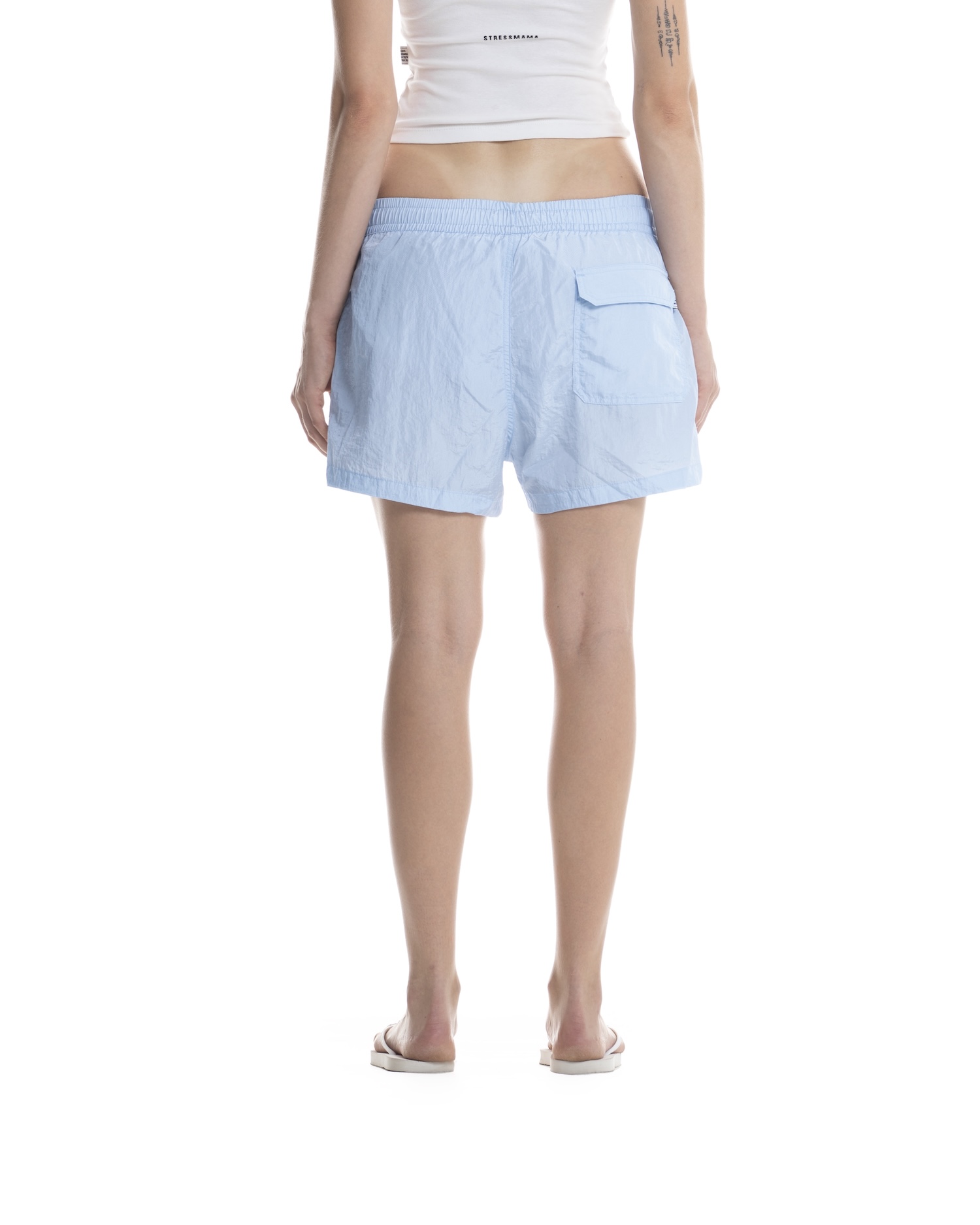 SUMMER26 LOGO SHORTS - BABY BLUE