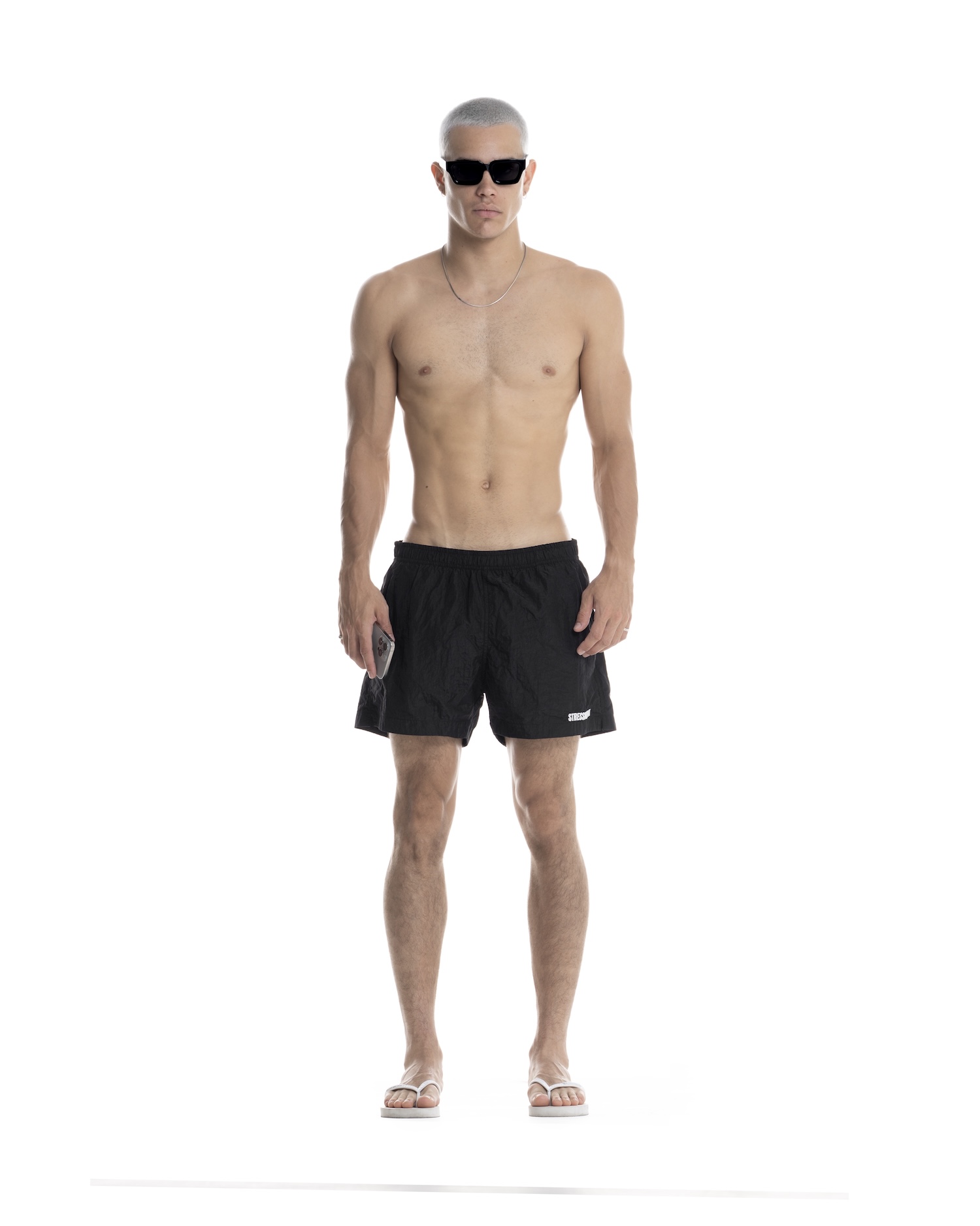 SUMMER26 LOGO SHORTS - BLACK
