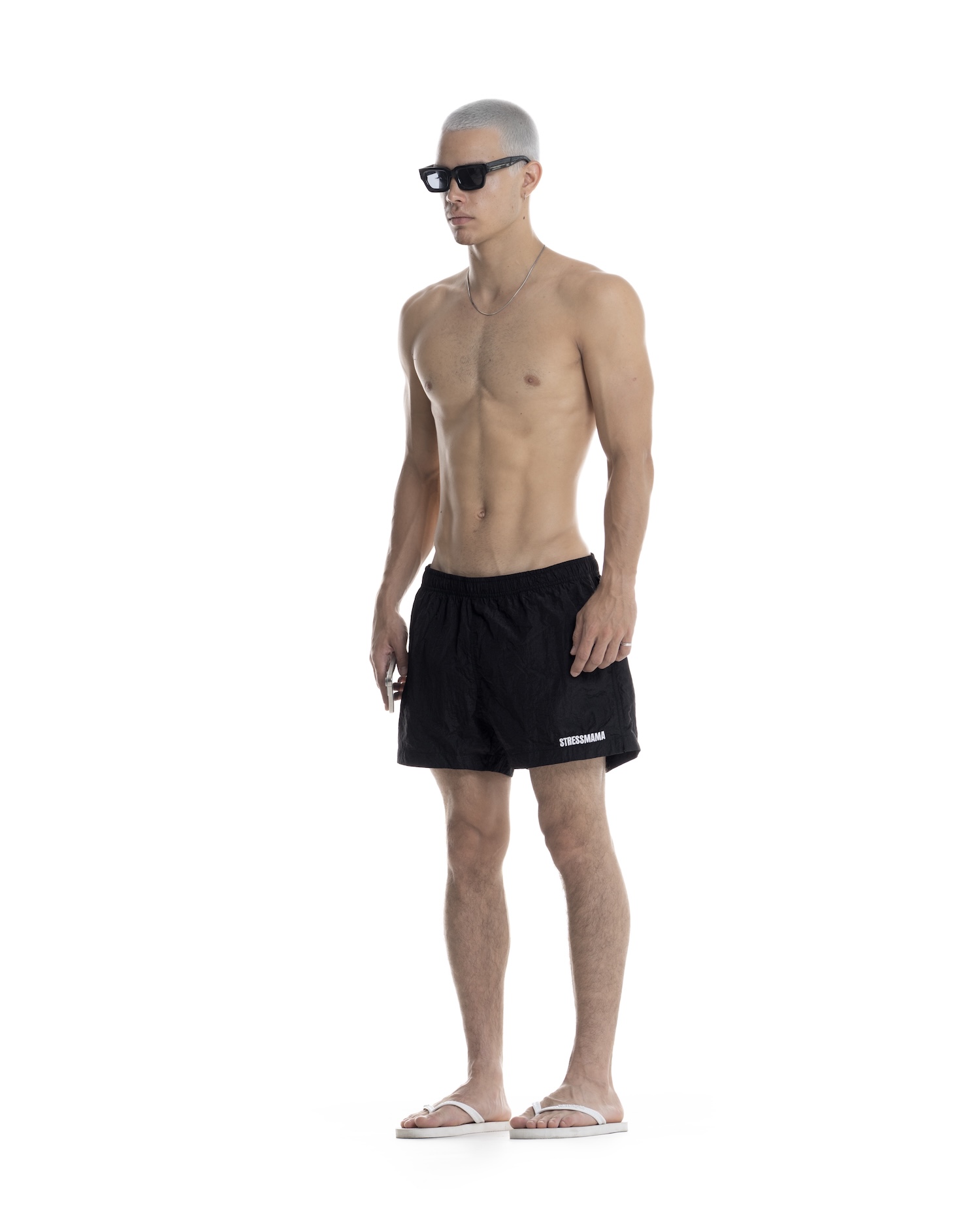 SUMMER26 LOGO SHORTS - BLACK