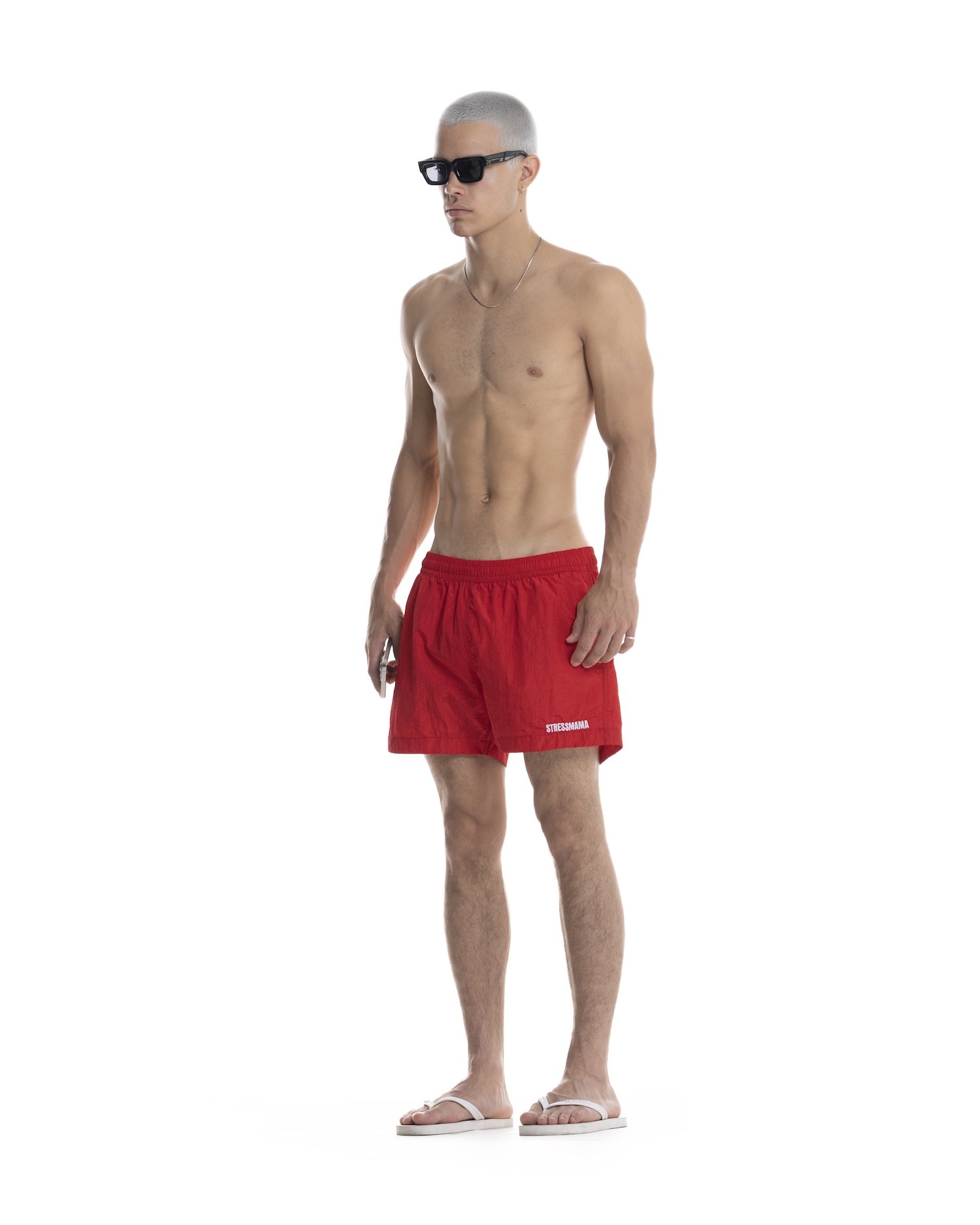 SUMMER26 LOGO SHORTS - RED