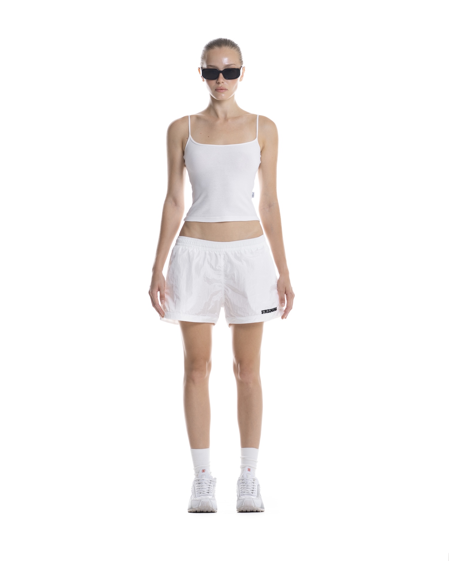 SUMMER26 LOGO SHORTS - WHITE