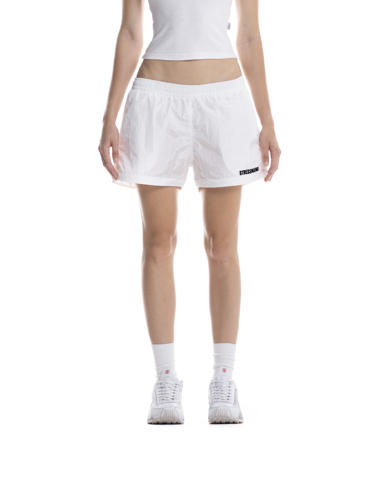 SUMMER26 LOGO SHORTS - WHITE