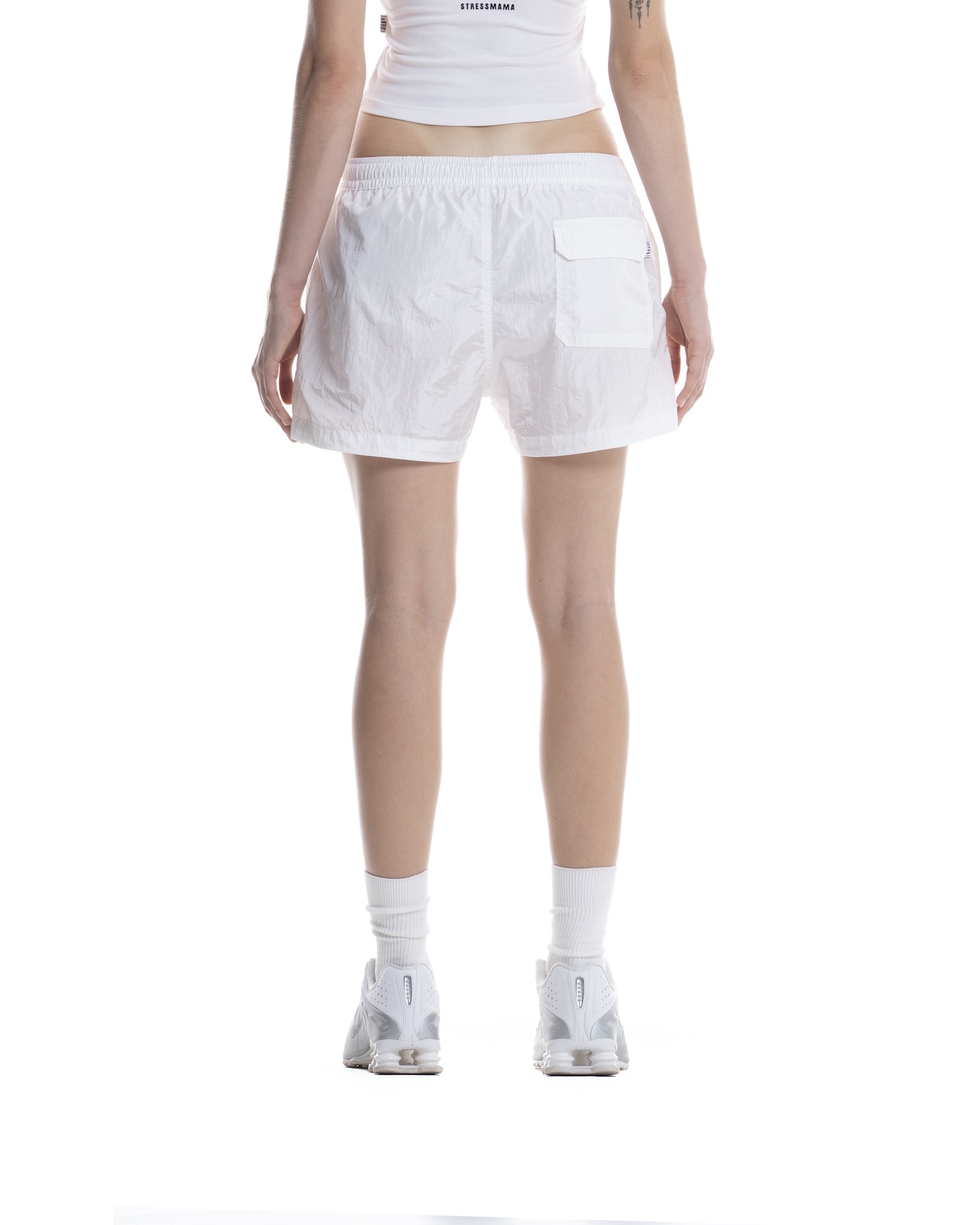 SUMMER26 LOGO SHORTS - WHITE