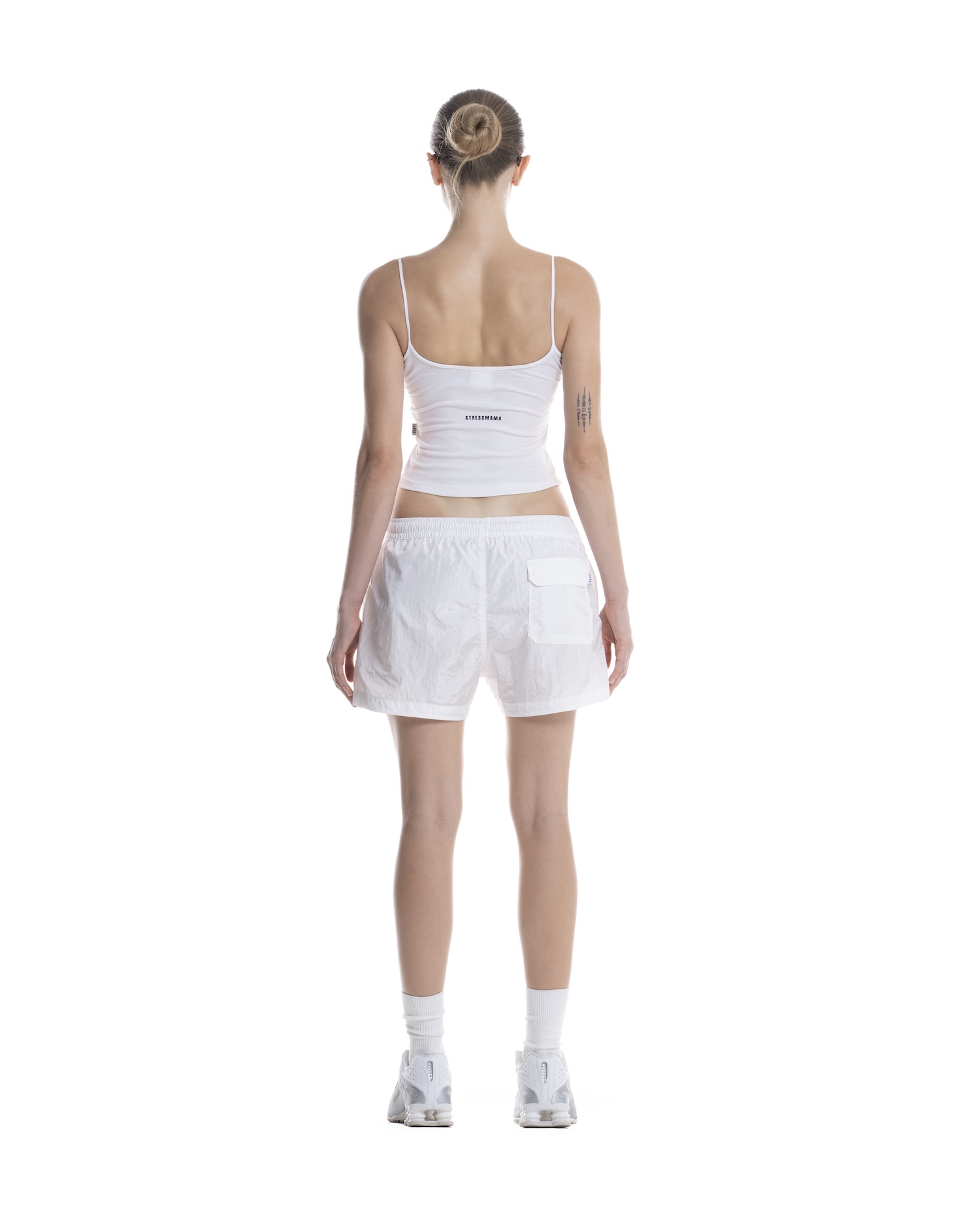 SUMMER26 LOGO SHORTS - WHITE