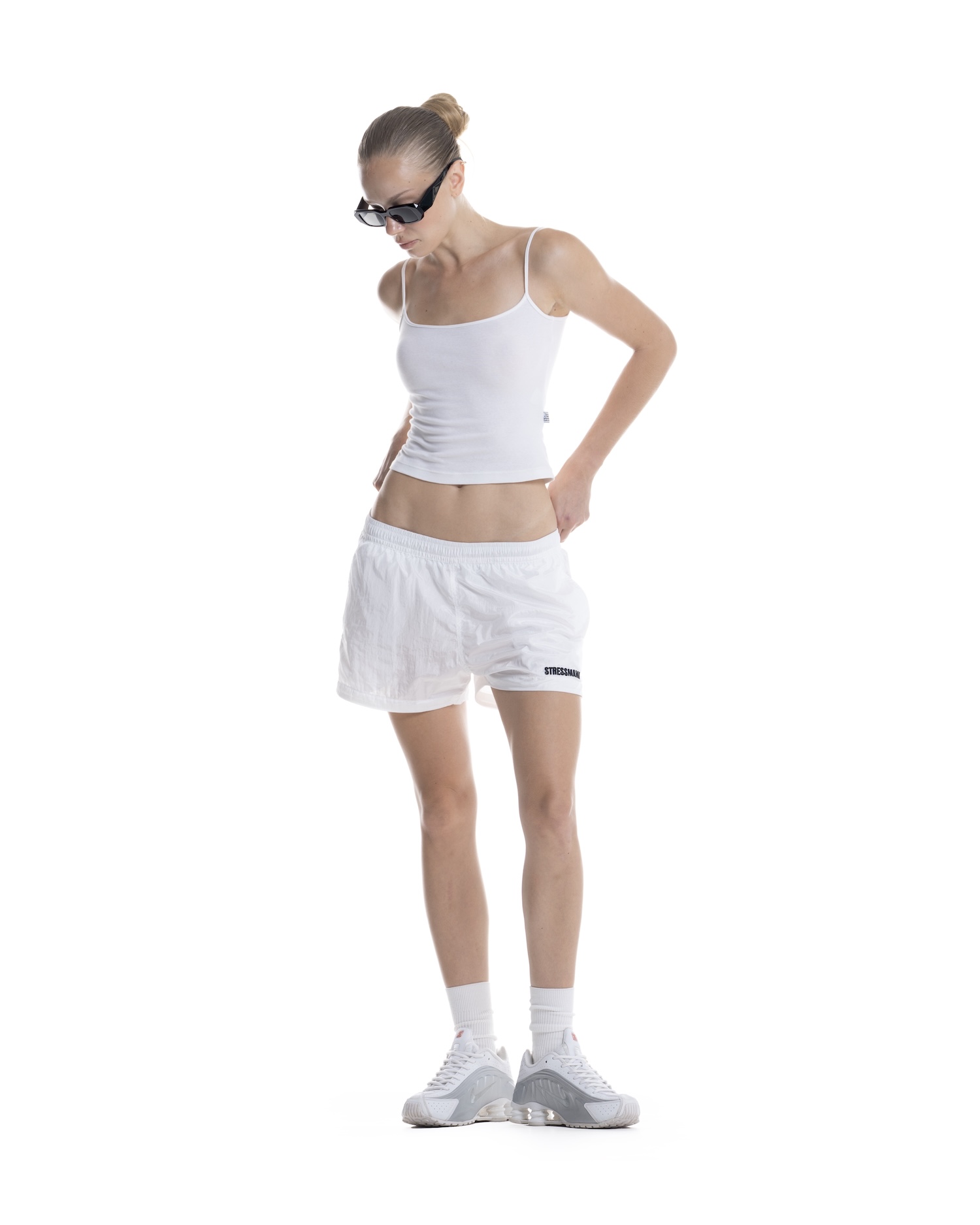 SUMMER26 LOGO SHORTS - WHITE