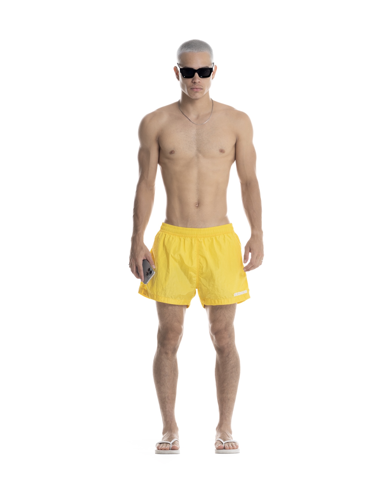 SUMMER26 LOGO SHORTS - YELLOW