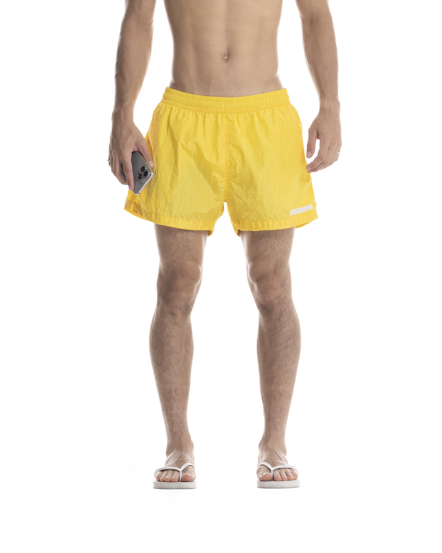 SUMMER26 LOGO SHORTS - YELLOW