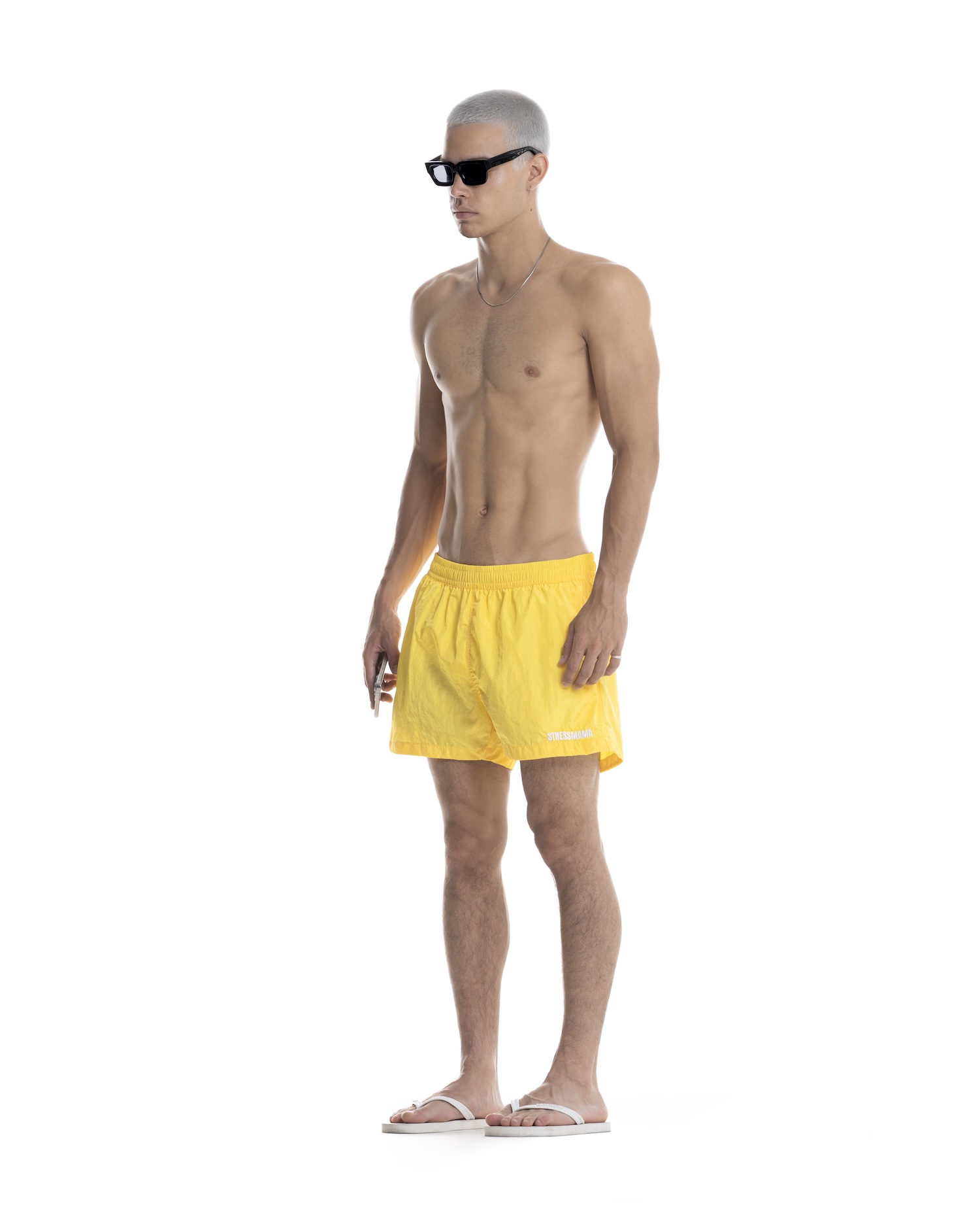 SUMMER26 LOGO SHORTS - YELLOW