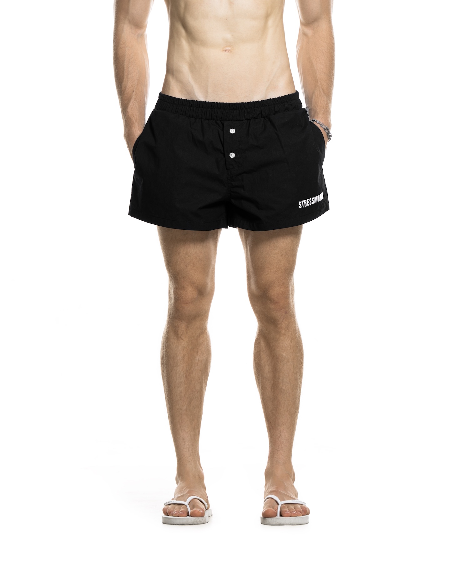 SUMMER26 PAJAMA SHORTS - BLACK