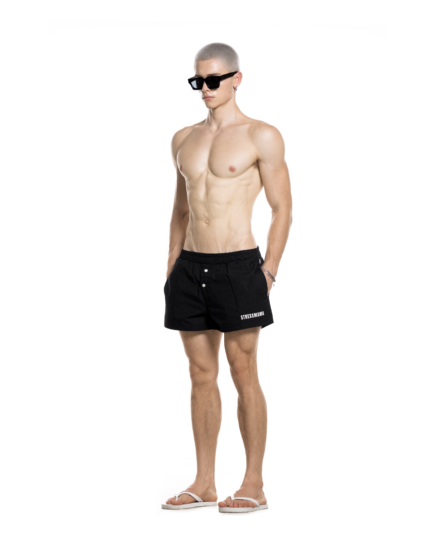 SUMMER26 PAJAMA SHORTS - BLACK