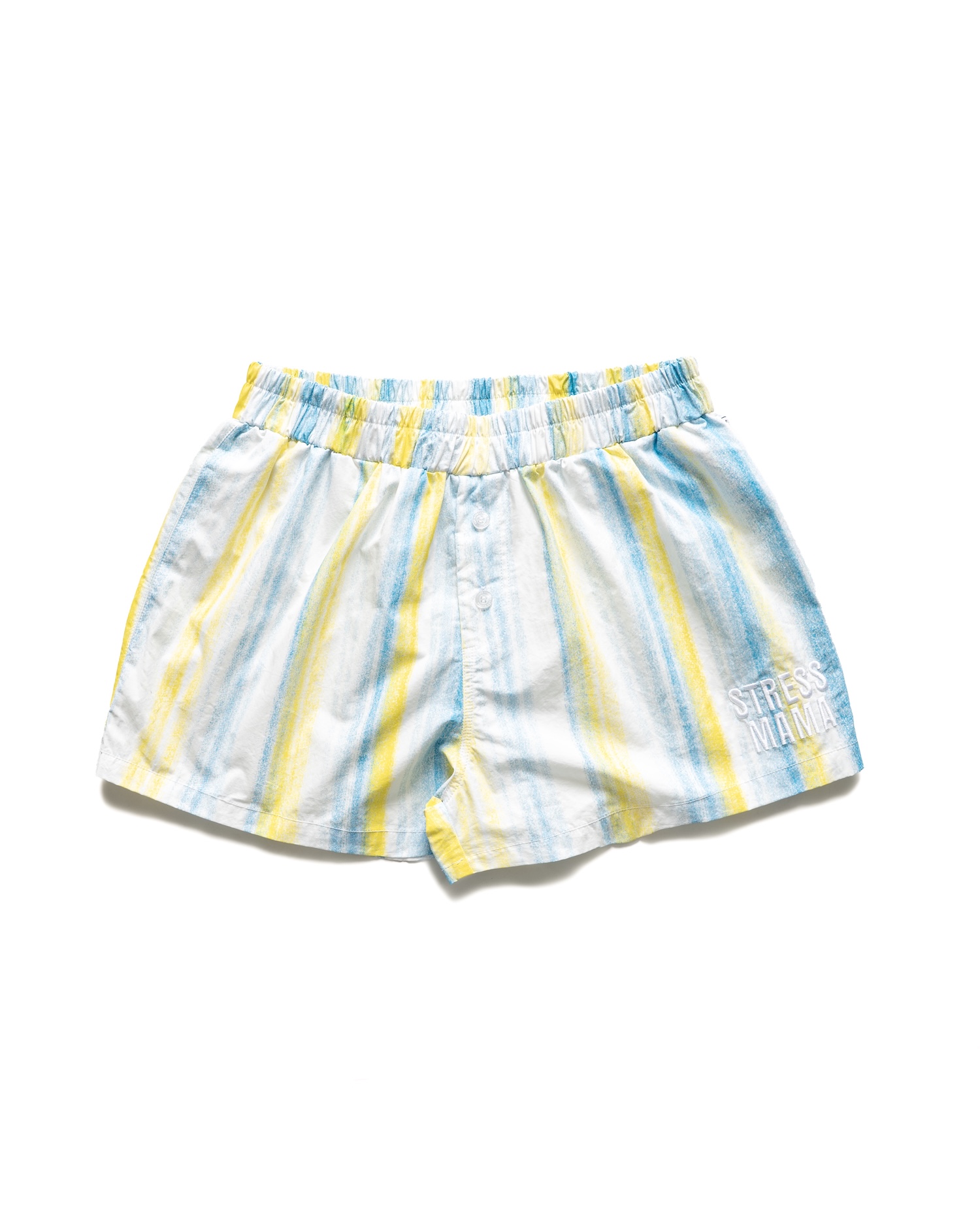 SUMMER26 PAJAMA SHORTS - STRIPED BLUE