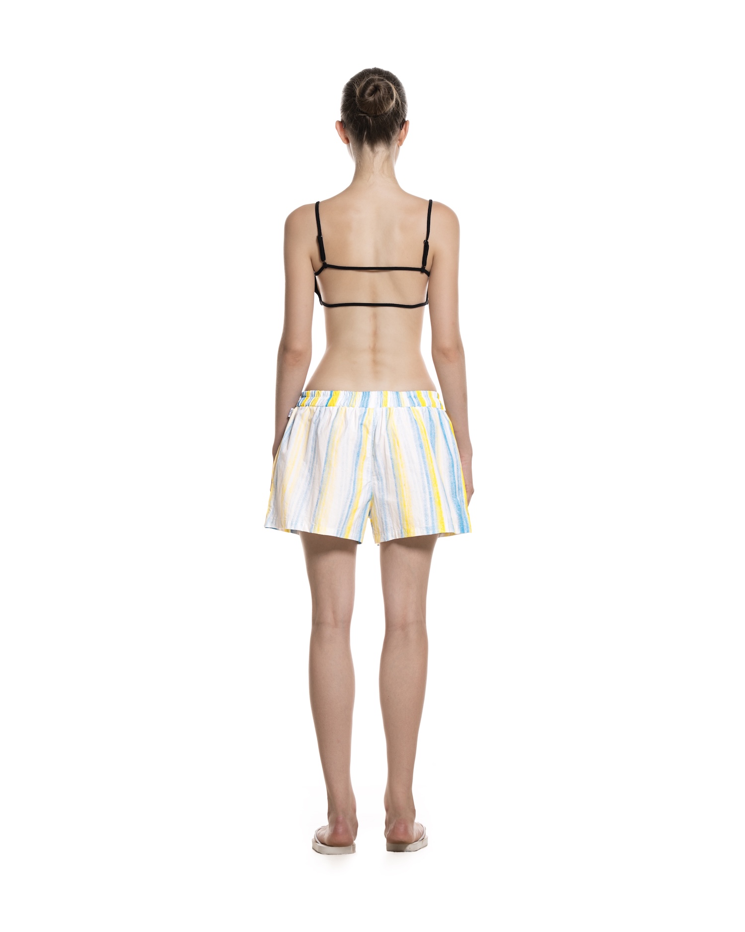 SUMMER26 PAJAMA SHORTS - STRIPED BLUE