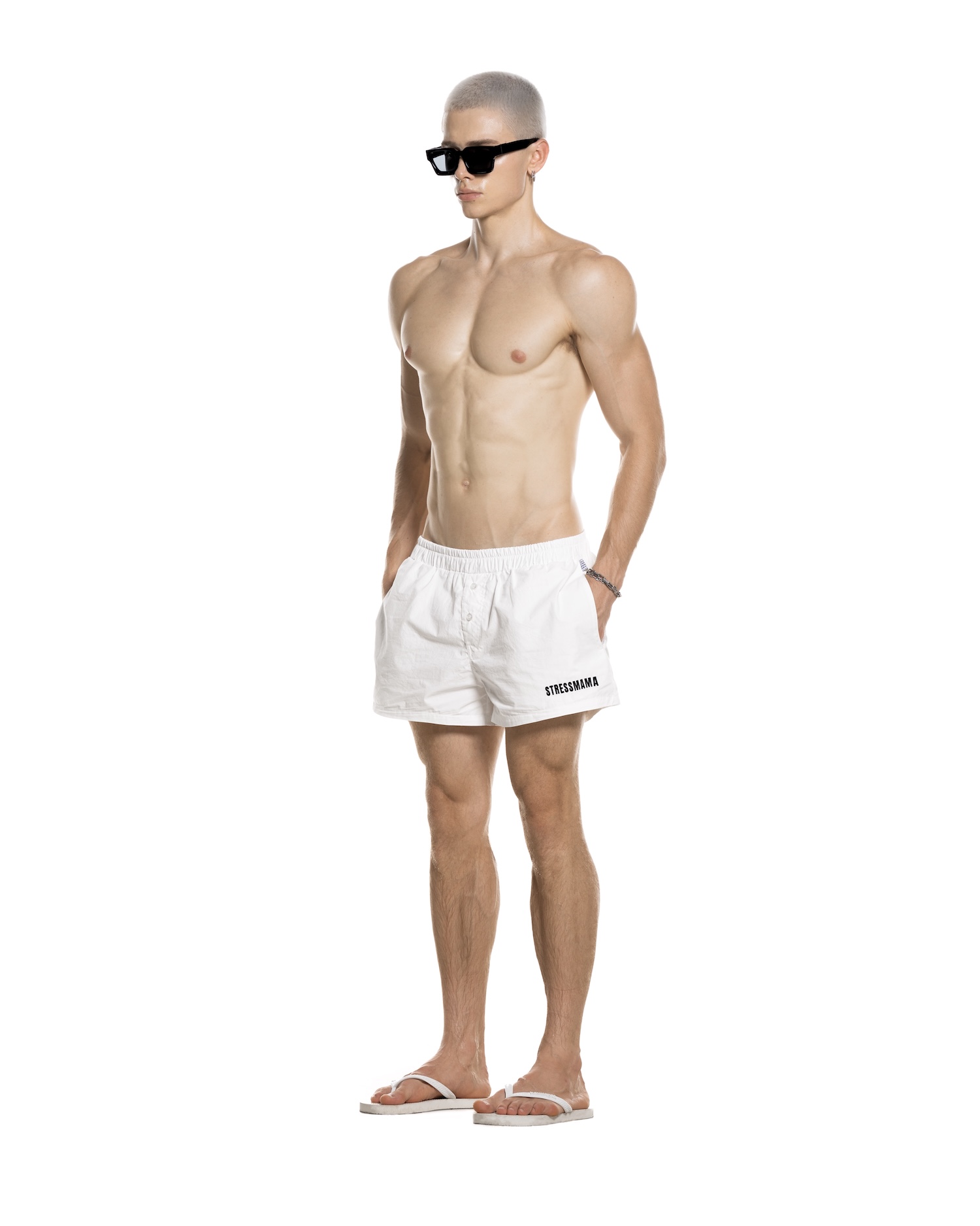 SUMMER26 PAJAMA SHORTS - WHITE