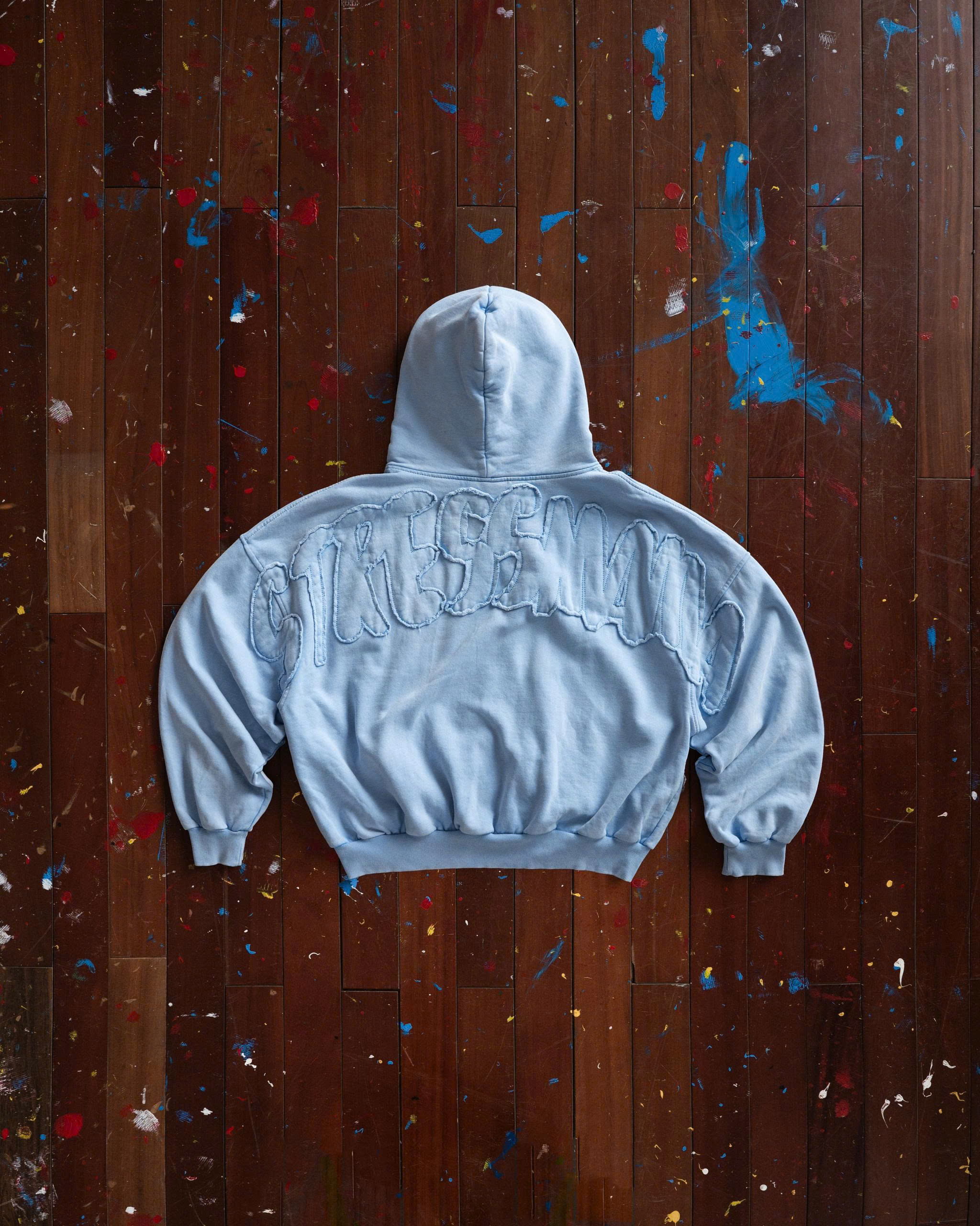 SUMMER26 SSMA LOGO ZIP HOODIE - BLUE