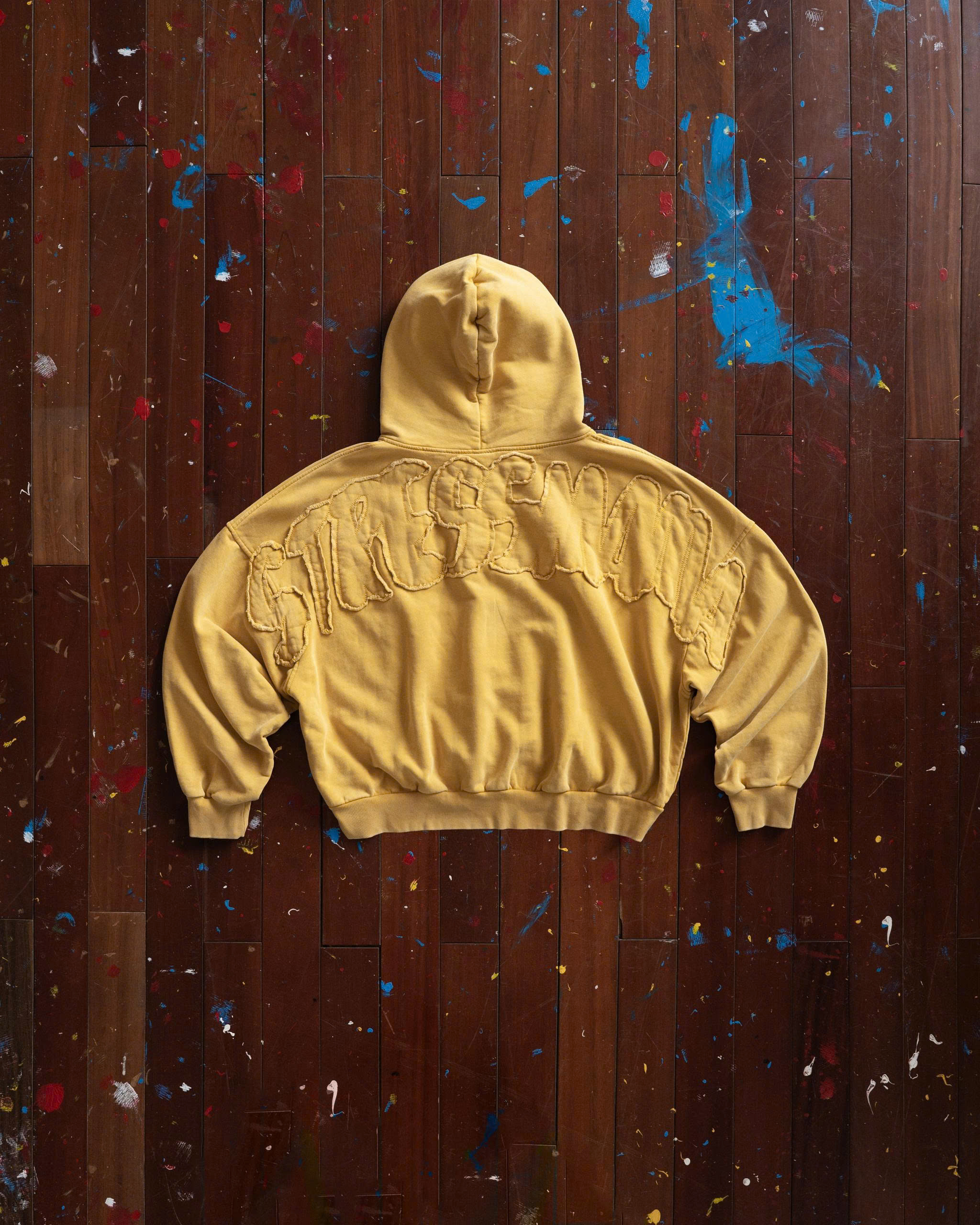 SUMMER26 SSMA LOGO ZIP HOODIE - YELLOW