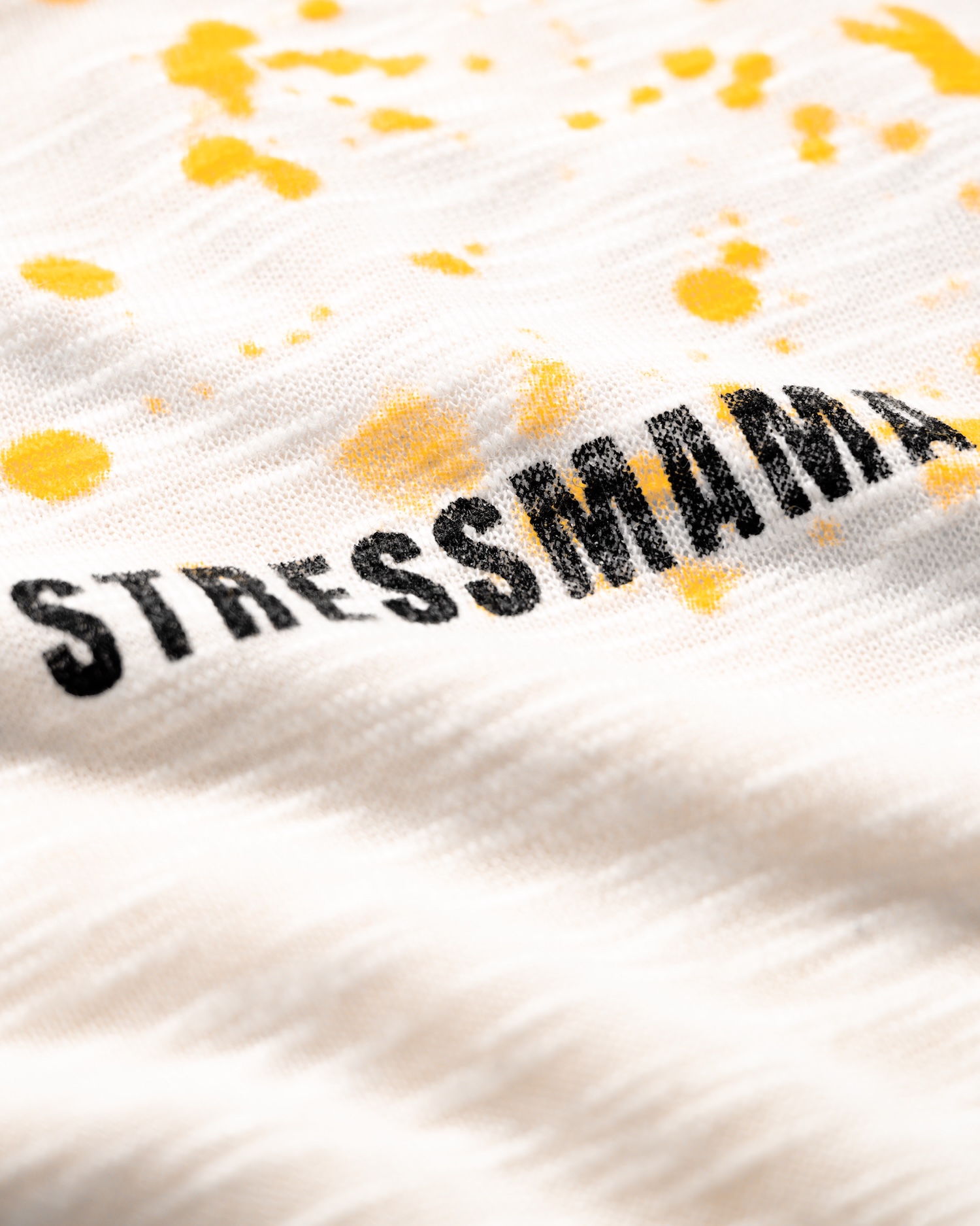 SUMMER26 SSMA SPLATTER LONGSLEEVE - CREAM