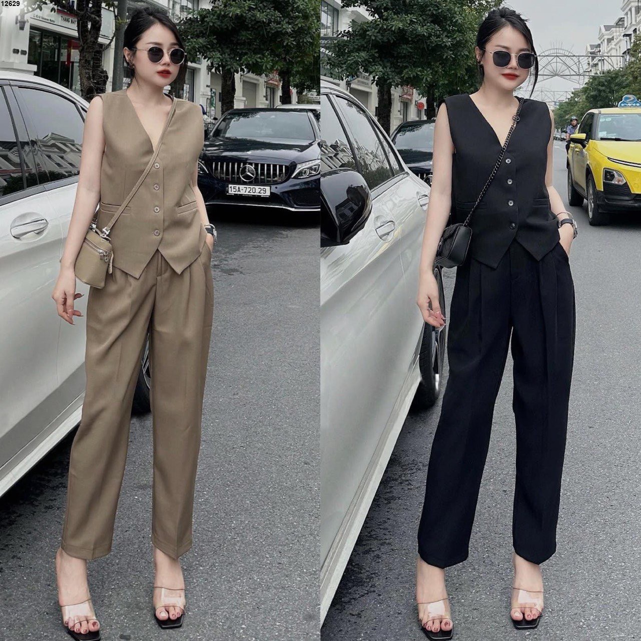 Set áo sắt nách quần form baggy