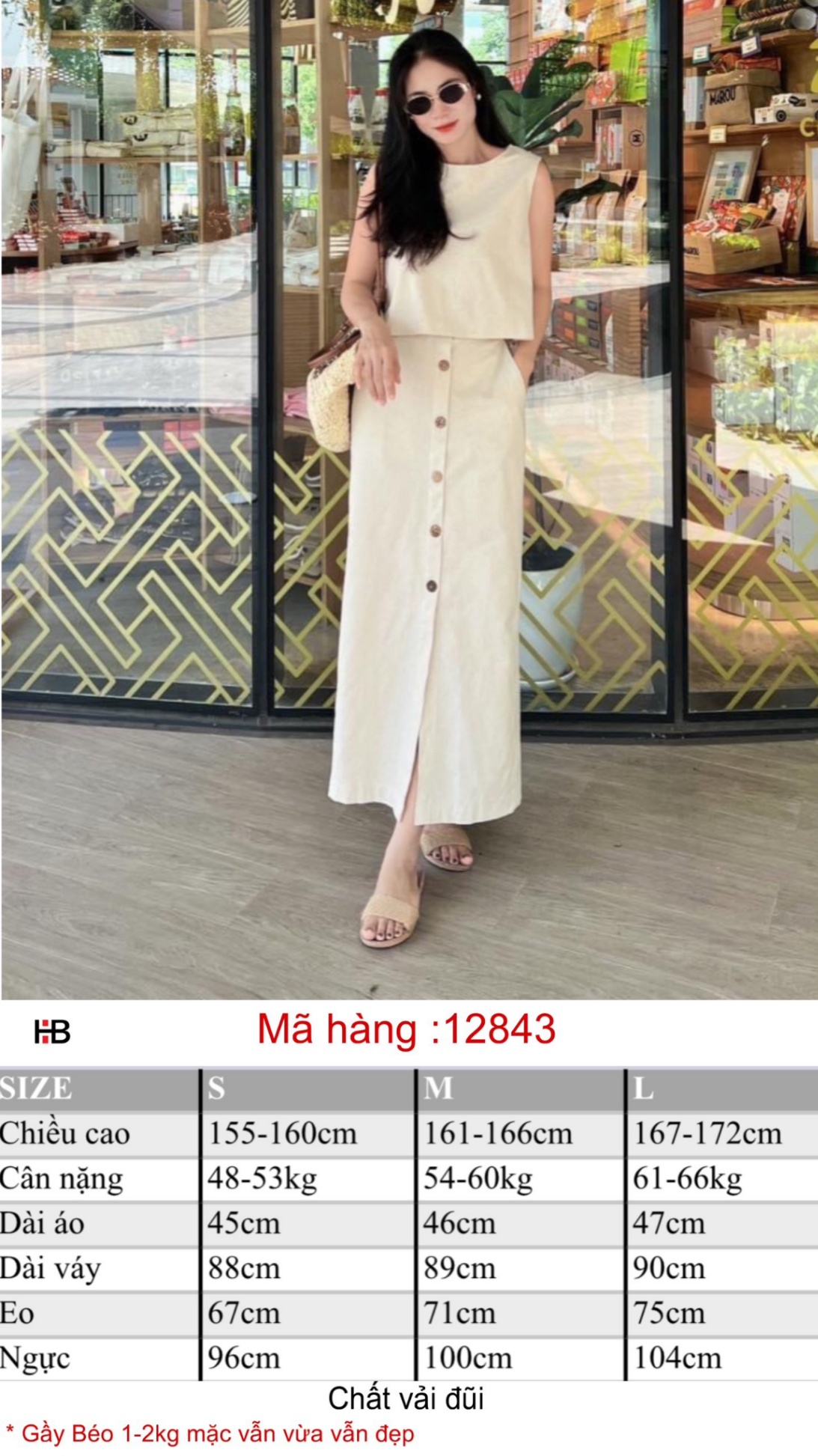 Set áo croptop ,chân váy suông