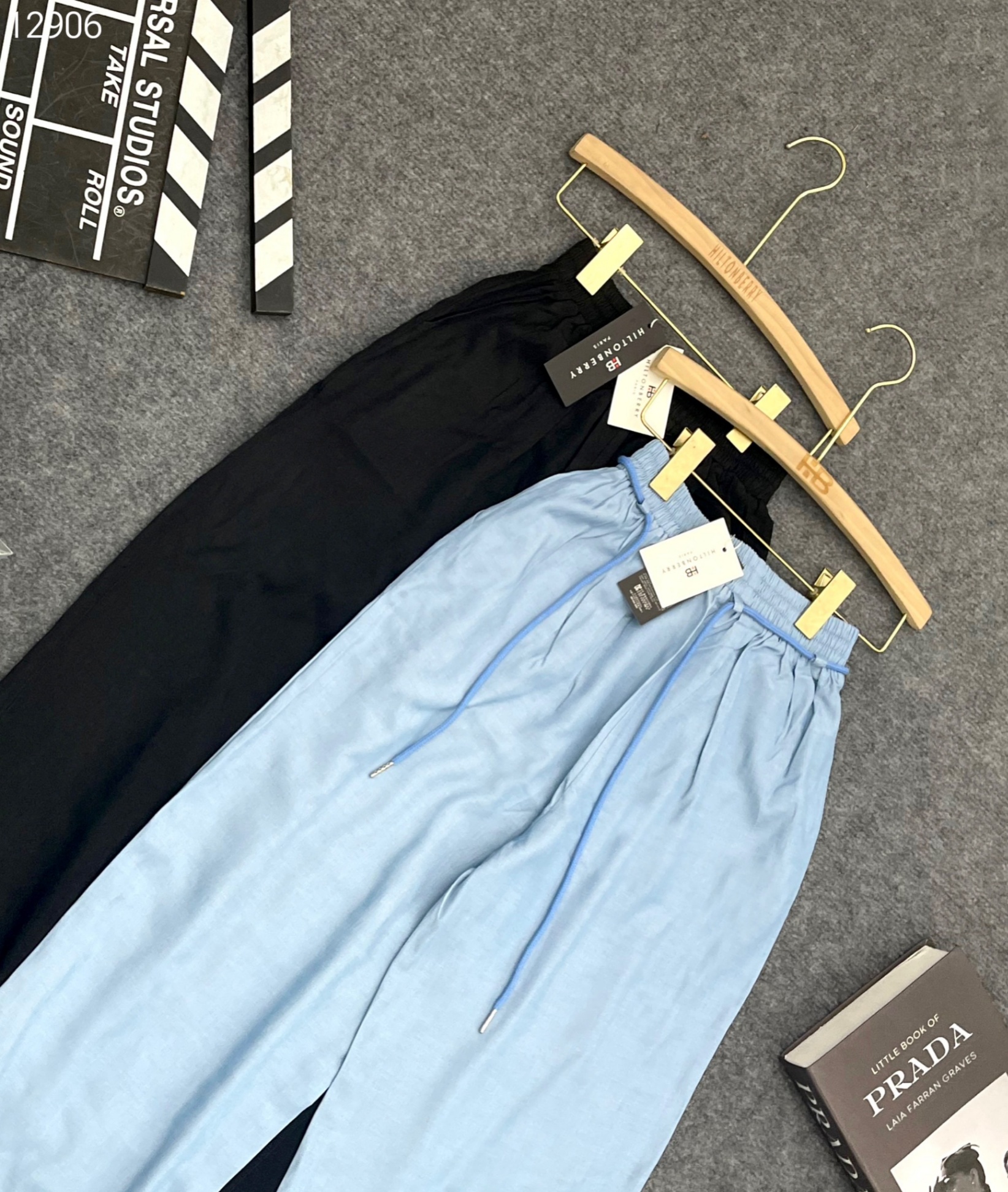 Quần suông chất jean giấy mềm
